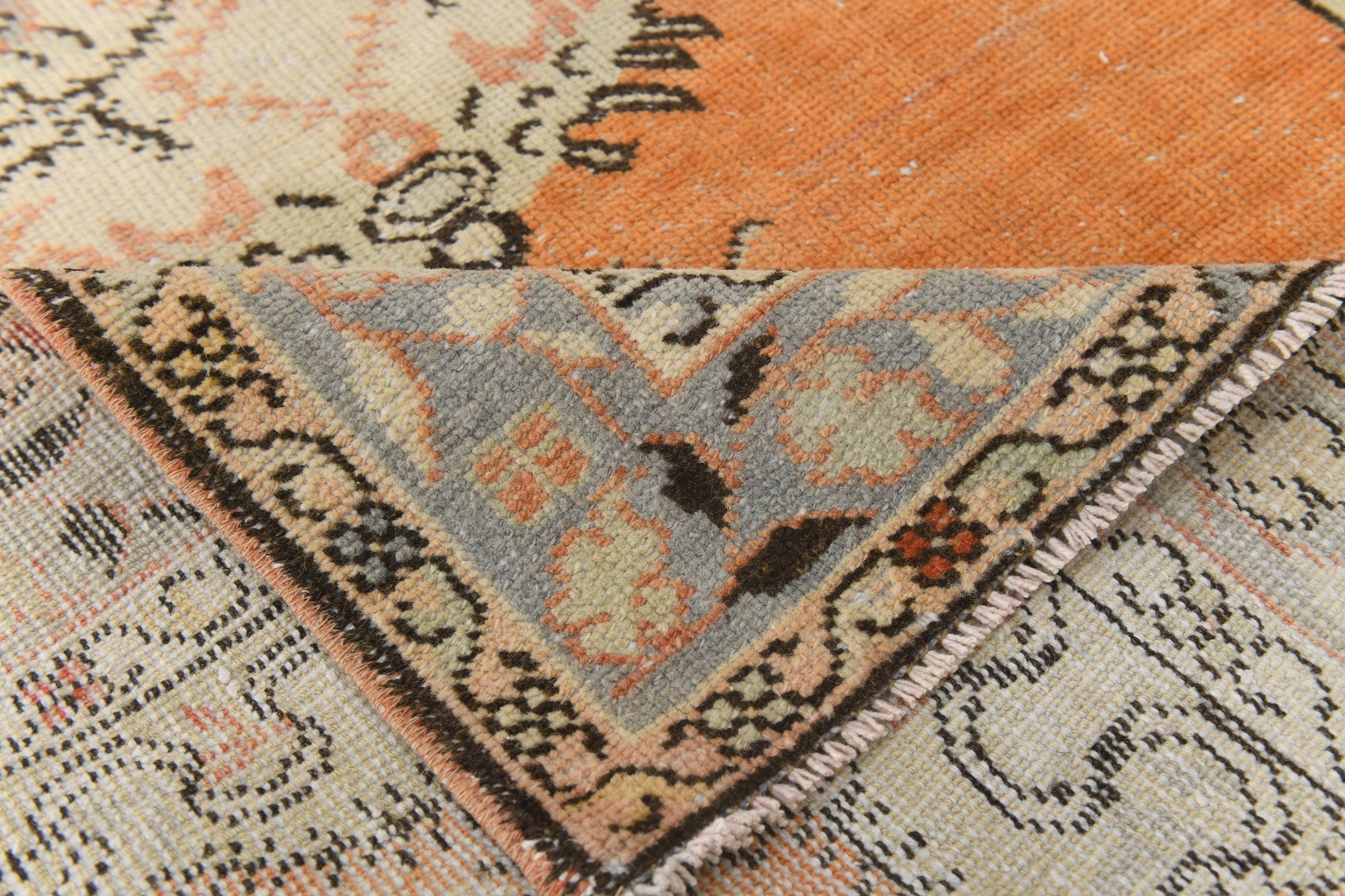 Vintage Runner Rug 3'4" x 12'8" ft