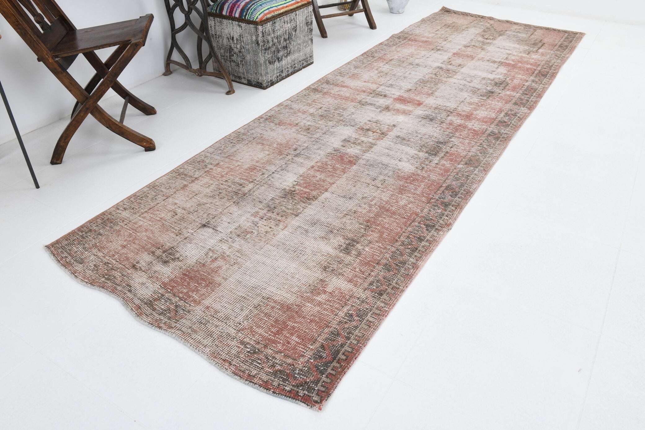 Vintage Runner Rug 3'6" x 10'10" ft