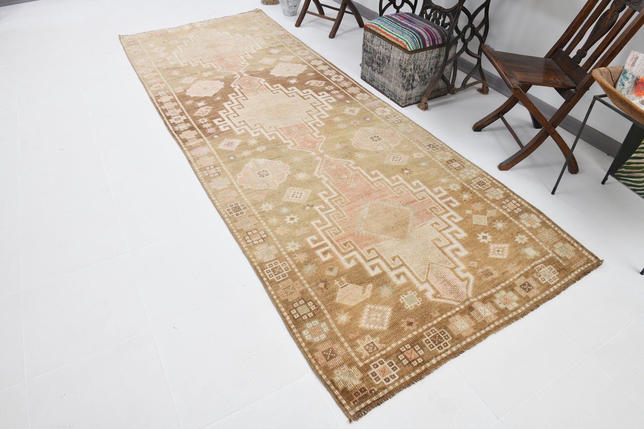 Vintage Runner Rug 4'1" x 11'5" ft