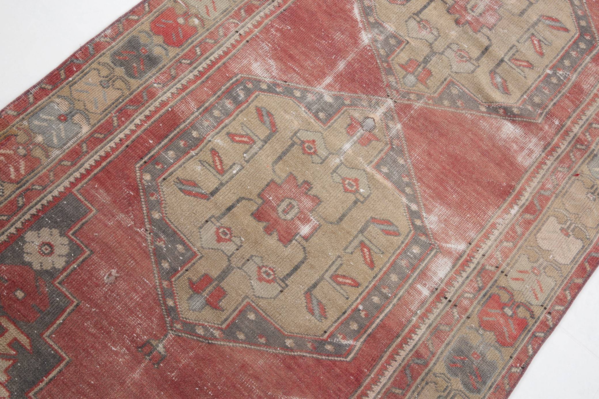 3' x 8' Vintage rug, Cotton Vintage rug, Entryway-Hallway Vintage rug, Kitchen-Dining Vintage rug, Living Room Vintage rug, Nursery Vintage rug, Office Vintage rug, Oriental Vintage rug, Red Vintage rug, Rustic-Primitive Vintage rug, Vintage, Wool Vintage rug, Vintage rug