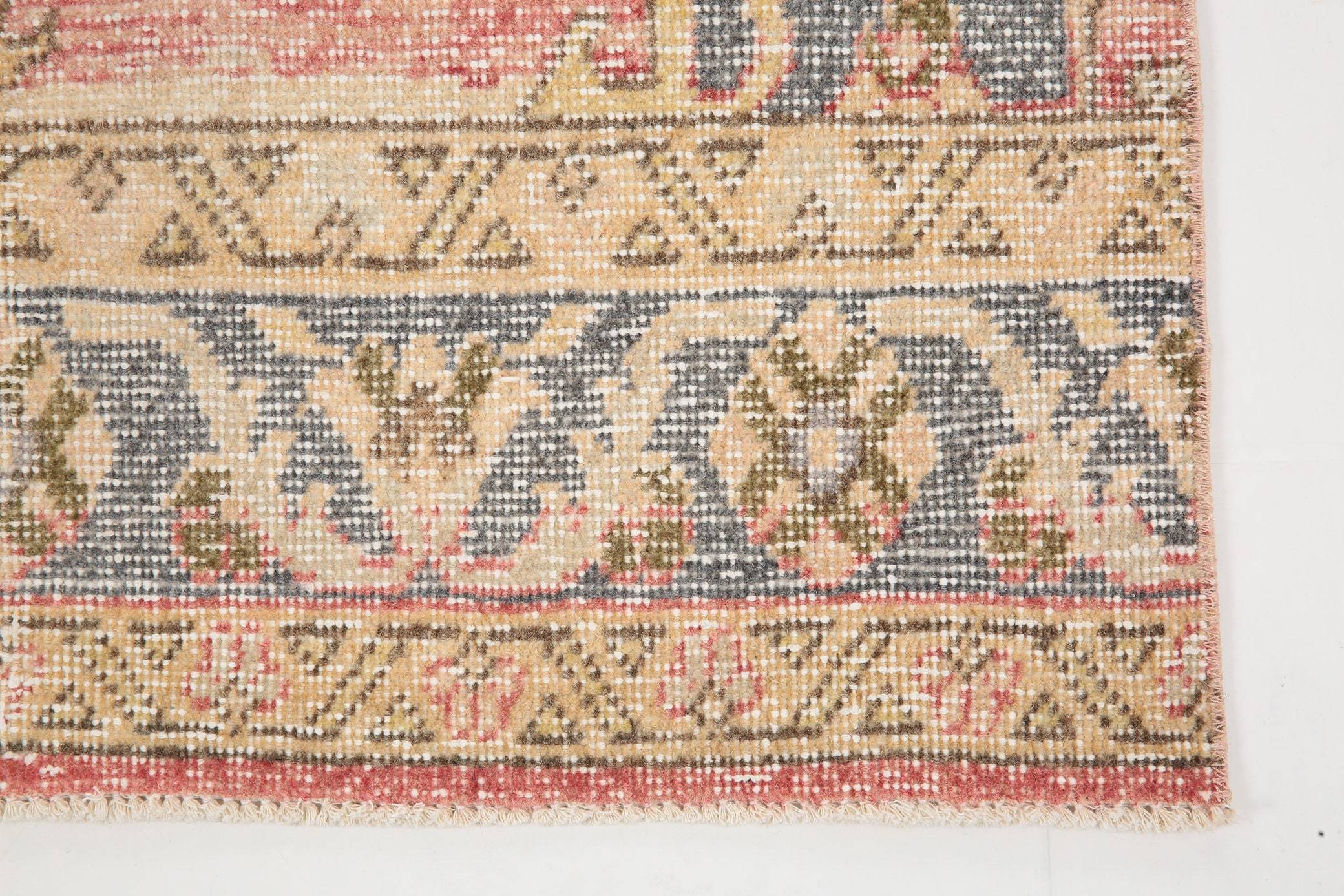 2' x 12' Vintage rug, Cotton Vintage rug, Entryway-Hallway Vintage rug, Kids Vintage rug, Kitchen-Dining Vintage rug, Living Room Vintage rug, Office Vintage rug, Pink Vintage rug, Rustic-Primitive Vintage rug, Southwestern Vintage rug, Vintage Runner, Wool Vintage rug, Vintage rug