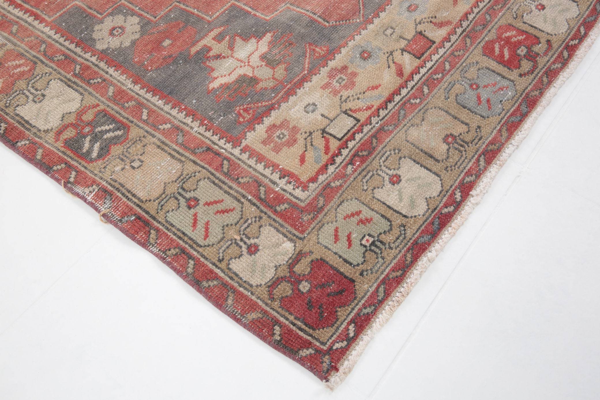 3' x 8' Vintage rug, Cotton Vintage rug, Entryway-Hallway Vintage rug, Kitchen-Dining Vintage rug, Living Room Vintage rug, Nursery Vintage rug, Office Vintage rug, Oriental Vintage rug, Red Vintage rug, Rustic-Primitive Vintage rug, Vintage, Wool Vintage rug, Vintage rug