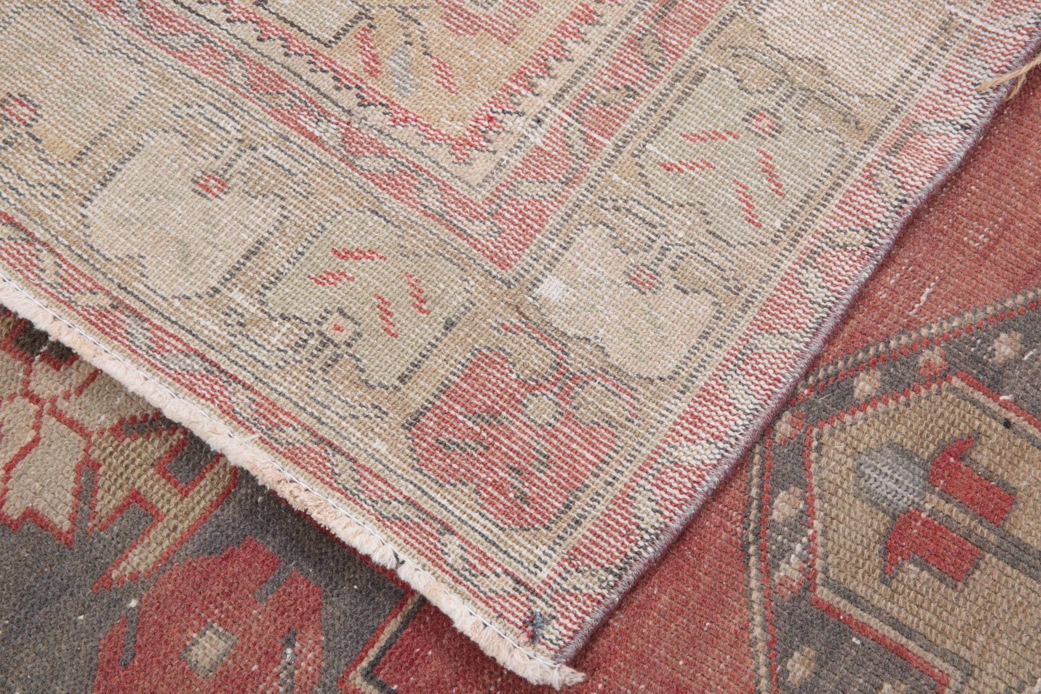 3' x 8' Vintage rug, Cotton Vintage rug, Entryway-Hallway Vintage rug, Kitchen-Dining Vintage rug, Living Room Vintage rug, Nursery Vintage rug, Office Vintage rug, Oriental Vintage rug, Red Vintage rug, Rustic-Primitive Vintage rug, Vintage, Wool Vintage rug, Vintage rug