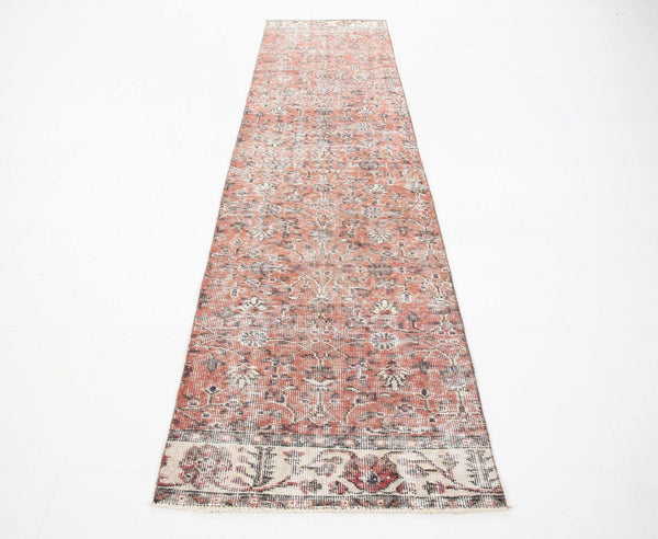 2' x 9' Vintage rug, Cotton Vintage rug, Country-Farmhouse Vintage rug, Dorm Vintage rug, Entryway-Hallway Vintage rug, Floral Vintage rug, Kitchen-Dining Vintage rug, Living Room Vintage rug, Office Vintage rug, Red Vintage rug, Vintage Runner, Wool Vintage rug, Vintage rug