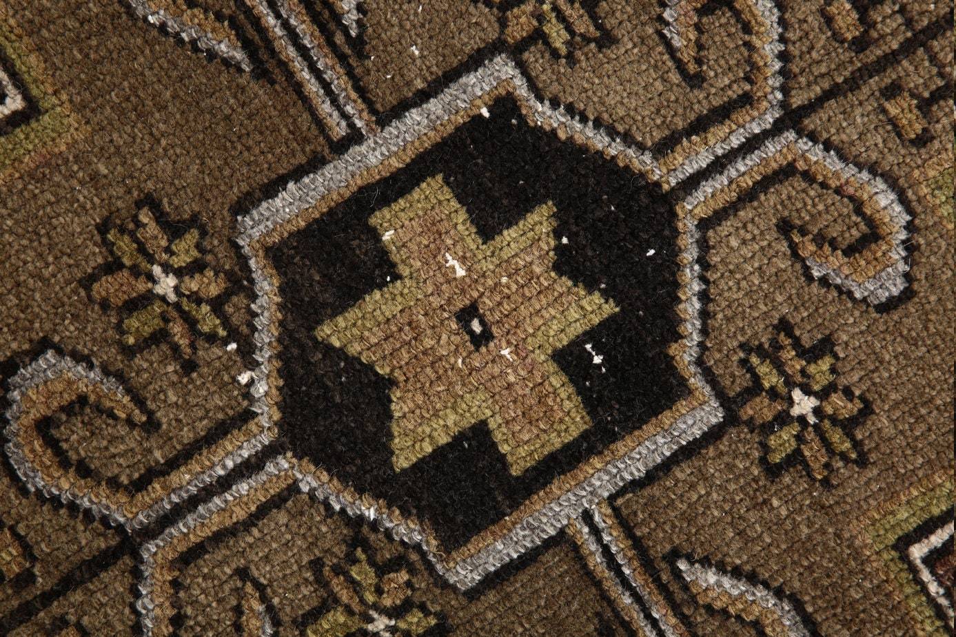 3' x 6' Vintage rug, Brown Vintage rug, Cotton Vintage rug, Kids Vintage rug, Kitchen-Dining Vintage rug, Living Room Vintage rug, Nursery Vintage rug, Office Vintage rug, Rustic-Primitive Vintage rug, Southwestern Vintage rug, Vintage, Wool Vintage rug, Vintage rug