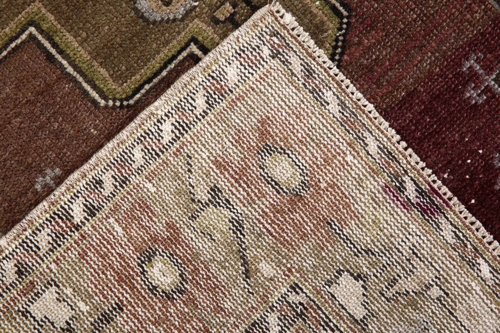 3' x 6' Vintage rug, Brown Vintage rug, Cotton Vintage rug, Kids Vintage rug, Kitchen-Dining Vintage rug, Living Room Vintage rug, Nursery Vintage rug, Office Vintage rug, Rustic-Primitive Vintage rug, Southwestern Vintage rug, Vintage, Wool Vintage rug, Vintage rug