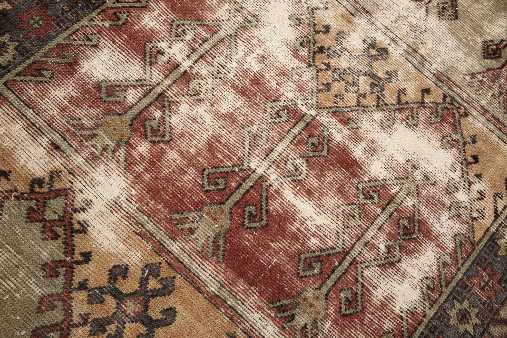 4' x 7' Vintage rug, Brown Vintage rug, Cotton Vintage rug, Dorm Vintage rug, Ikat Vintage rug, Kitchen-Dining Vintage rug, Living Room Vintage rug, Nursery Vintage rug, Office Vintage rug, Scandinavian Vintage rug, Vintage, Wool Vintage rug, Vintage rug