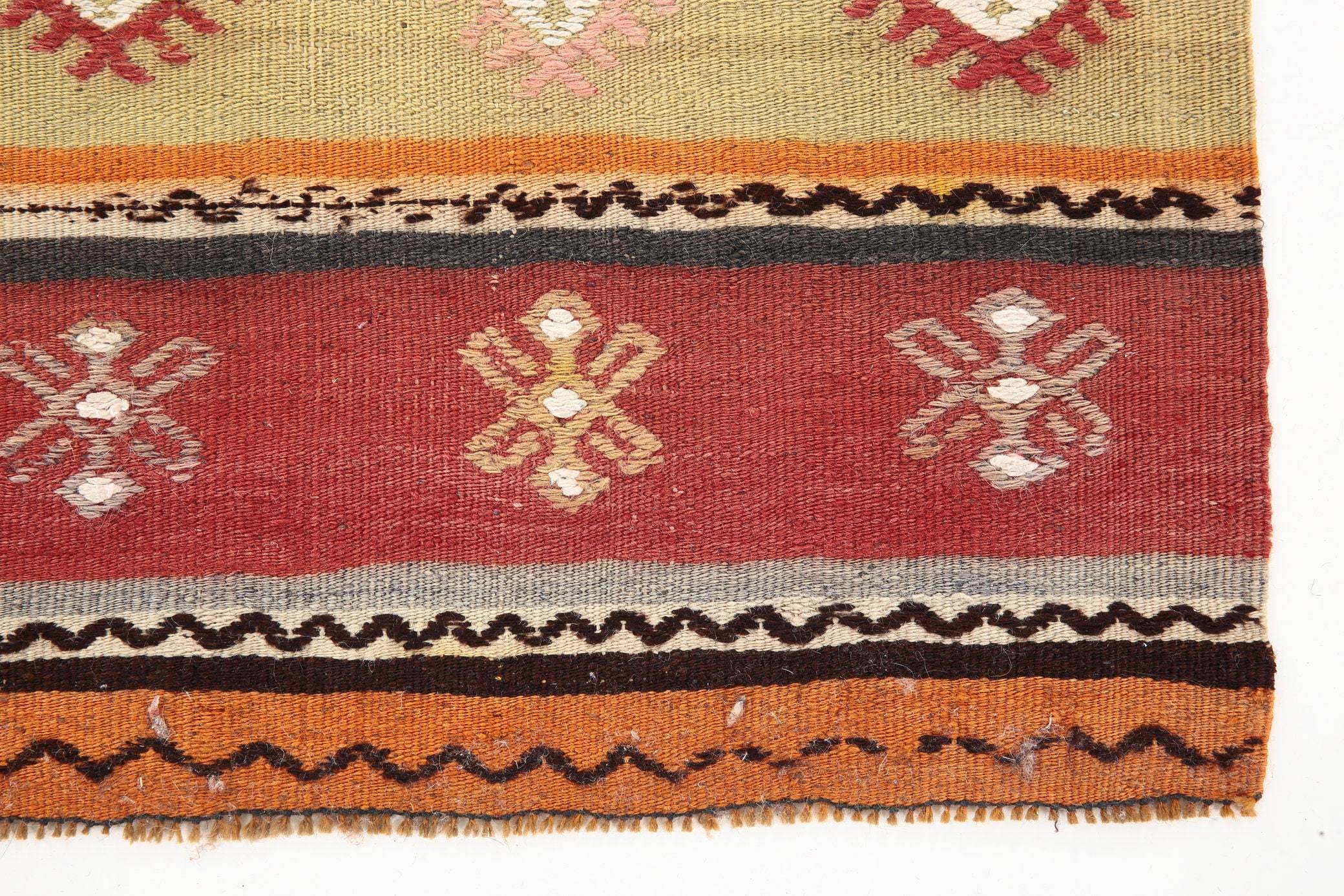 2' x 4' Kilim, Cotton Kilim, Country-Farmhouse Kilim, Dorm Kilim, Kids Kilim, Kilim Old Kilim, Kitchen-Dining Kilim, Living Room Kilim, Multi Color Kilim, Office Kilim, Striped, Wool Kilim, Kilim