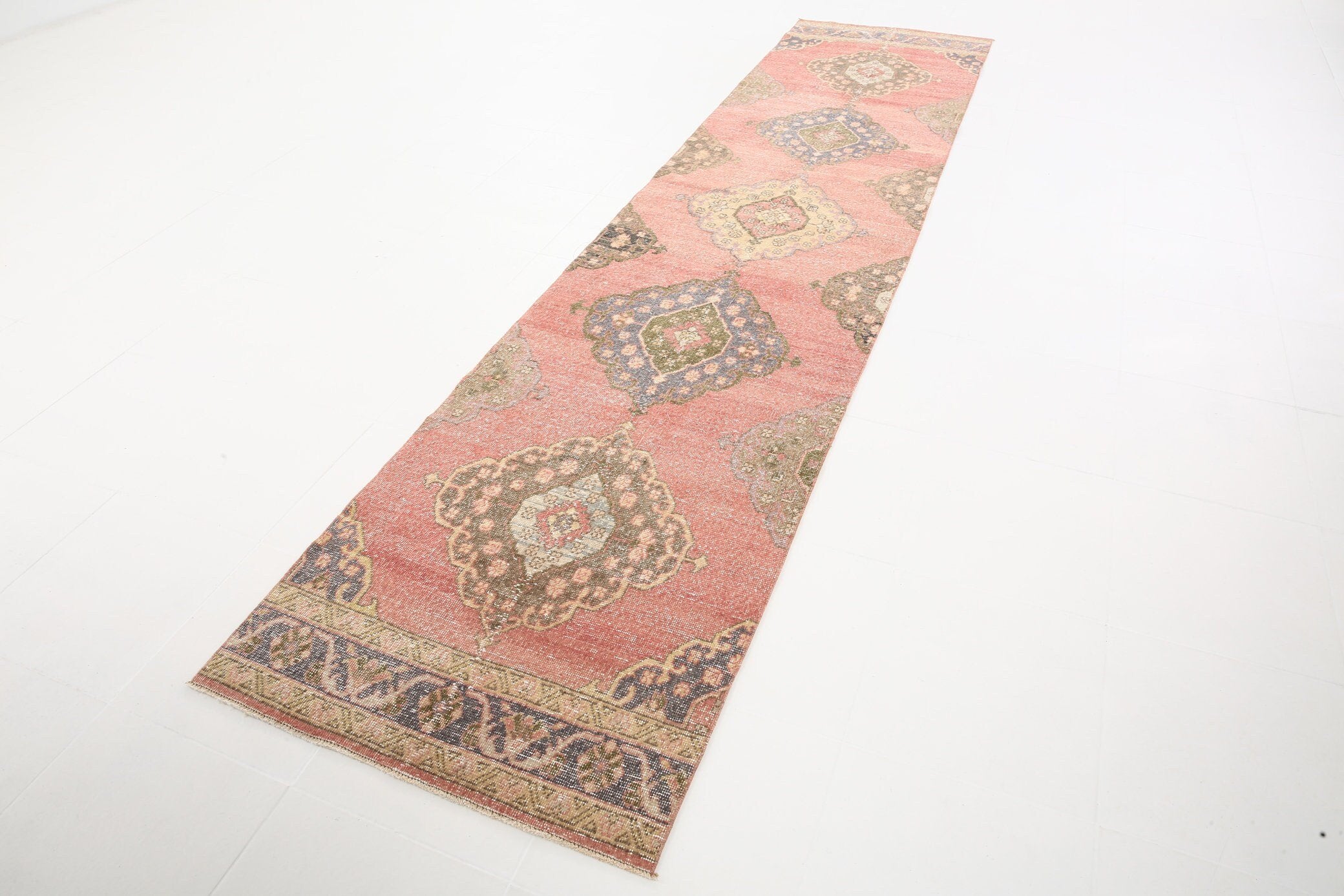 2' x 11' Vintage rug, Cotton Vintage rug, Dorm Vintage rug, Entryway-Hallway Vintage rug, Kitchen-Dining Vintage rug, Living Room Vintage rug, Office Vintage rug, Red Vintage rug, Retro Vintage rug, Southwestern Vintage rug, Vintage Runner, Wool Vintage rug, Vintage rug
