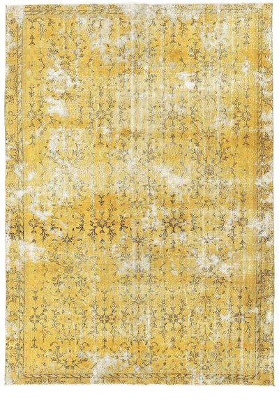 7' x 10' Vintage rug, Cotton Vintage rug, Dorm Vintage rug, Floral Vintage rug, Kids Vintage rug, Kitchen-Dining Vintage rug, Living Room Vintage rug, Office Vintage rug, Overdyed Vintage rug, Vintage Vintage rug, Wool, Yellow-Gold Vintage rug, Vintage rug