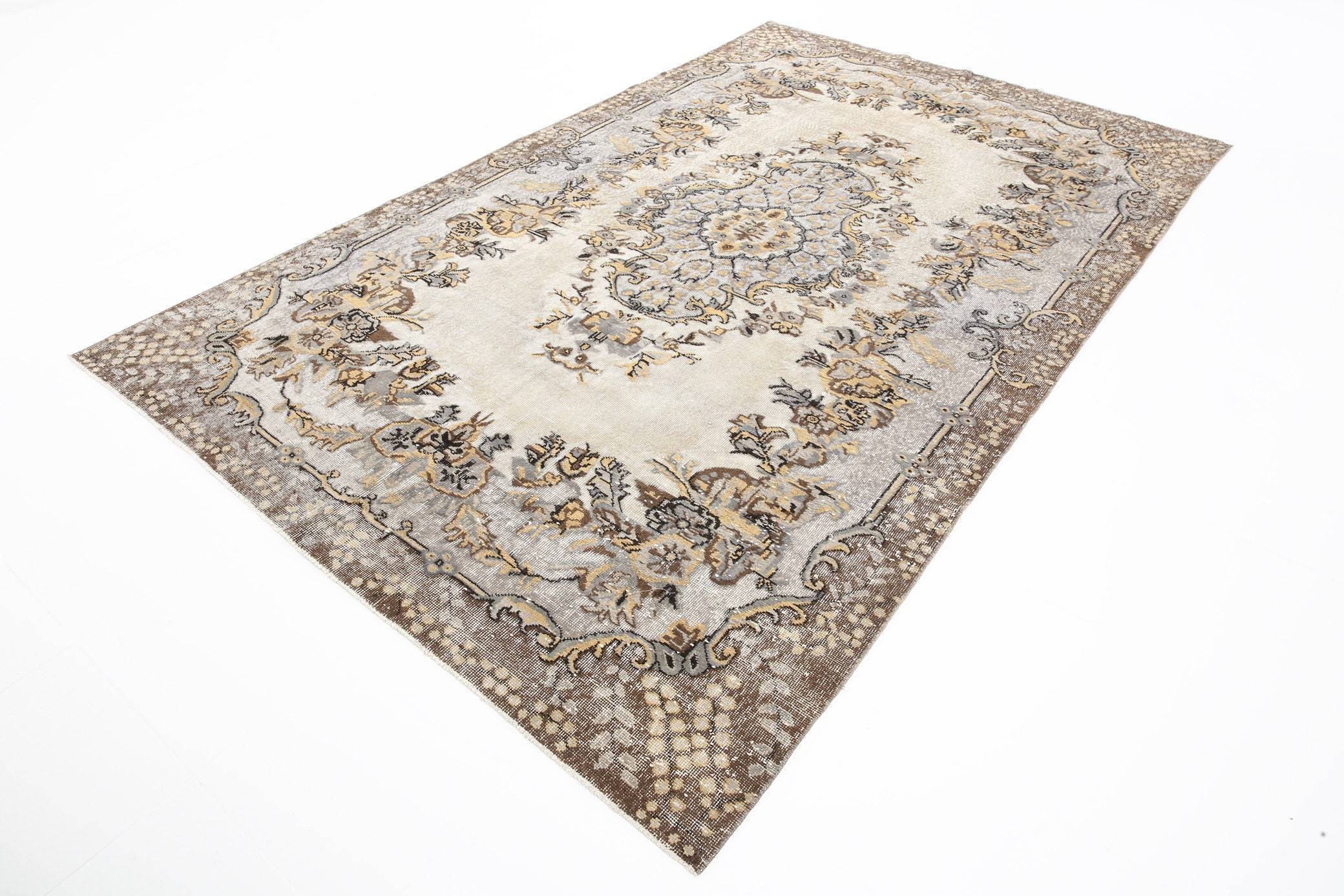 6' x 10' Brown Turkish Vintage Rug  |  RugReform