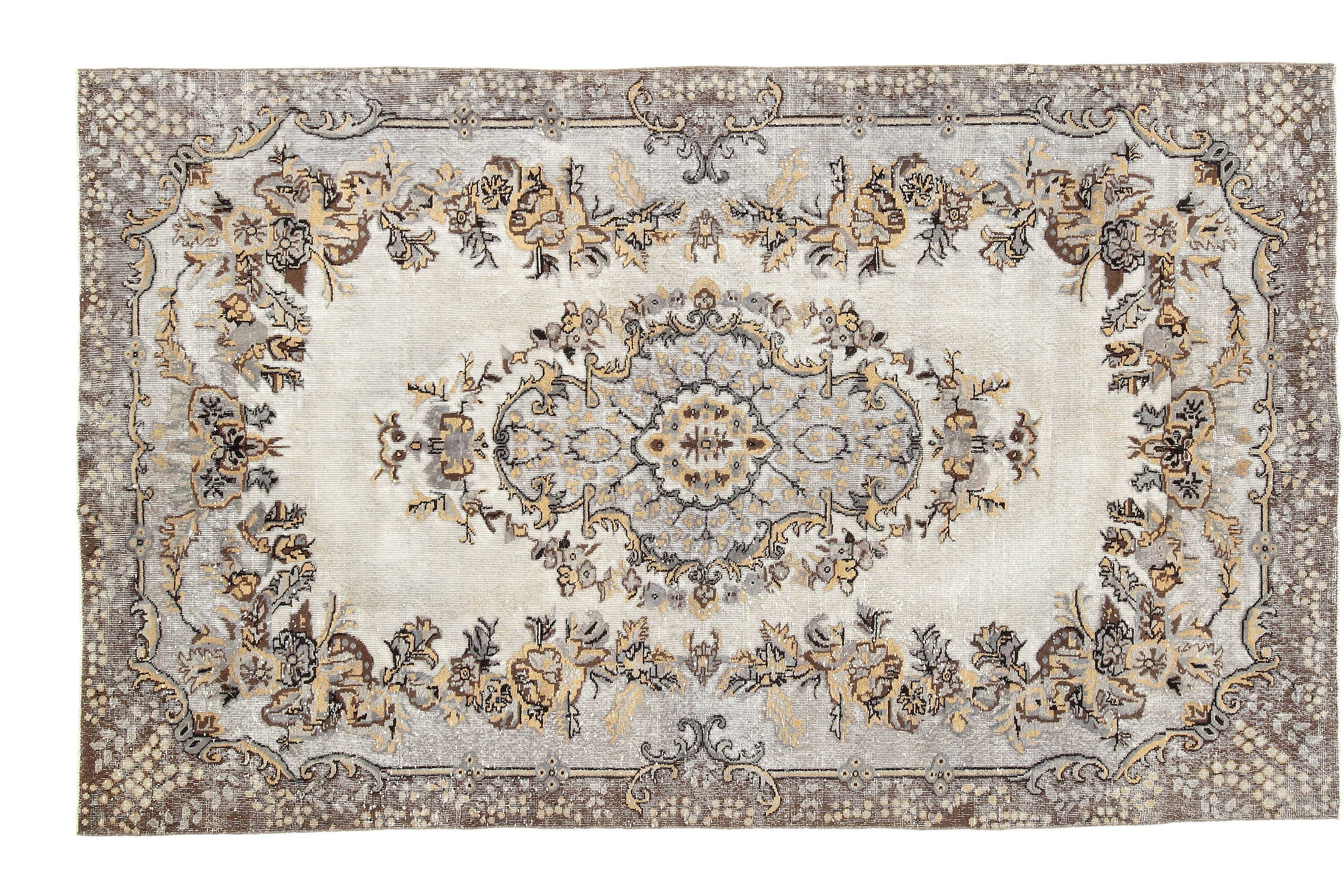 6' x 10' Brown Turkish Vintage Rug  |  RugReform