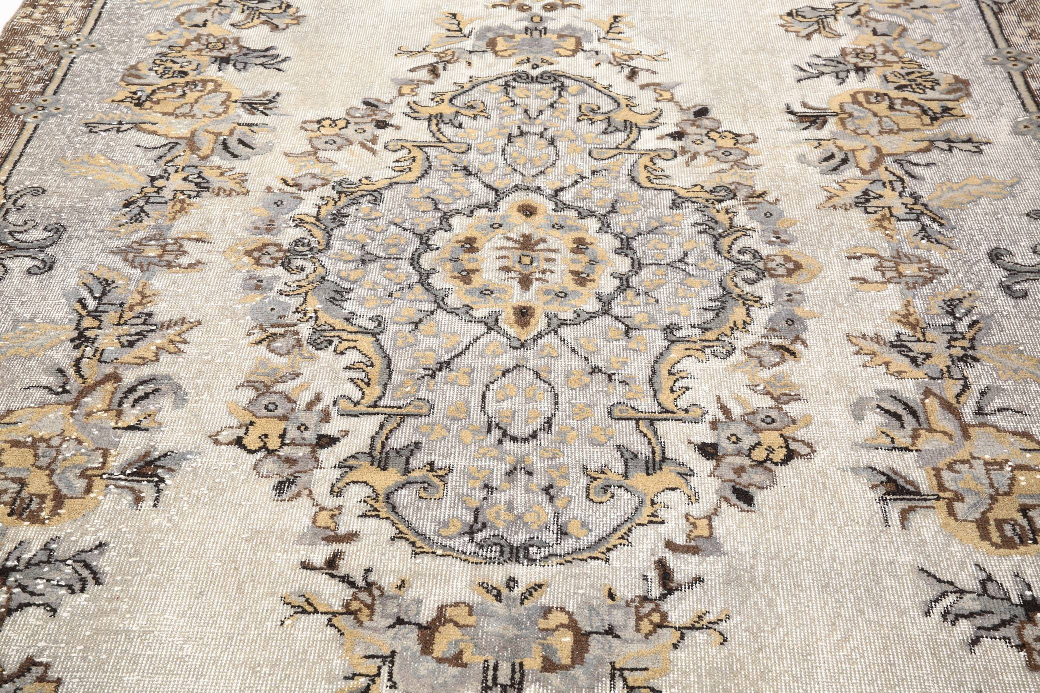 6' x 10' Brown Turkish Vintage Rug  |  RugReform