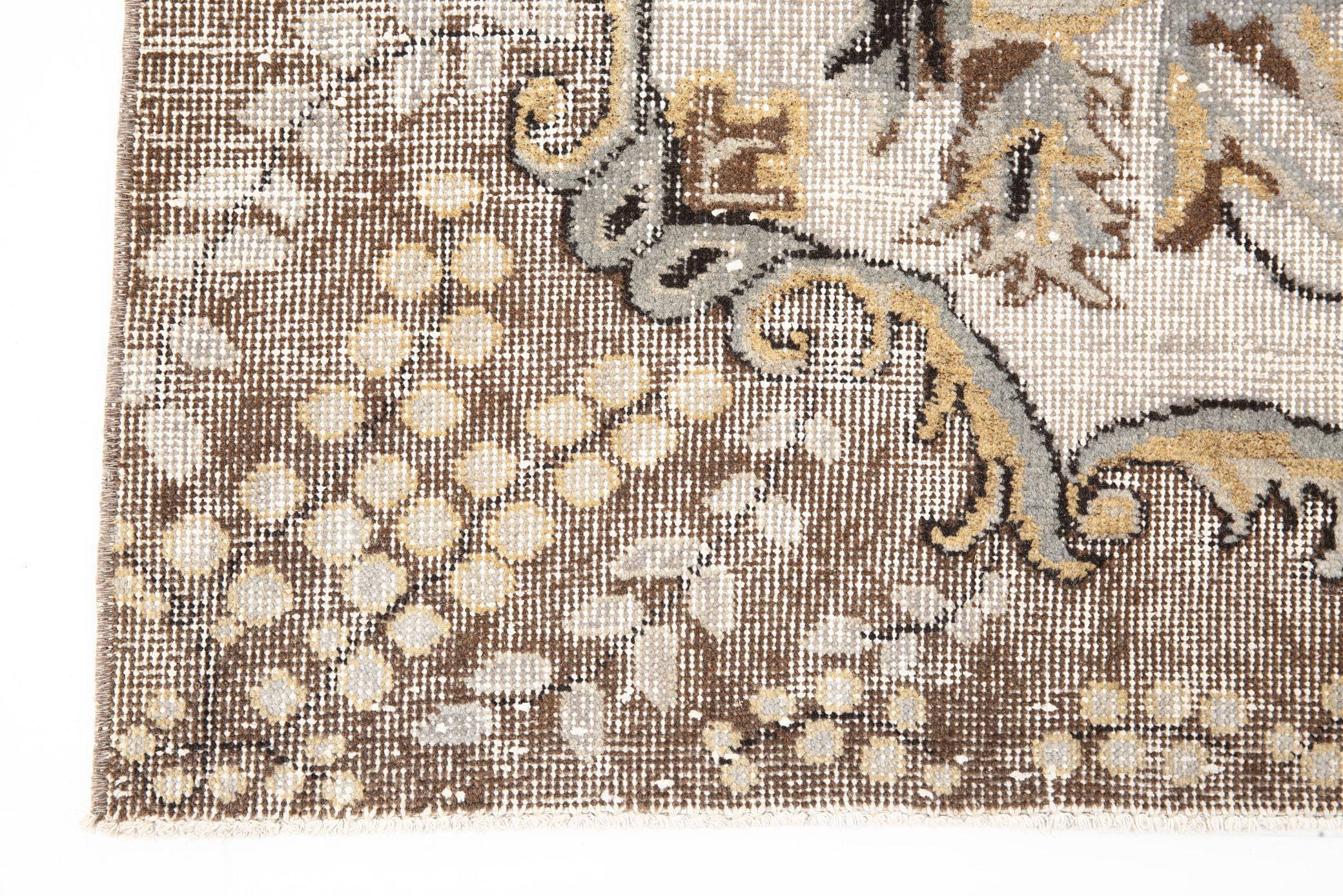 6' x 10' Brown Turkish Vintage Rug  |  RugReform