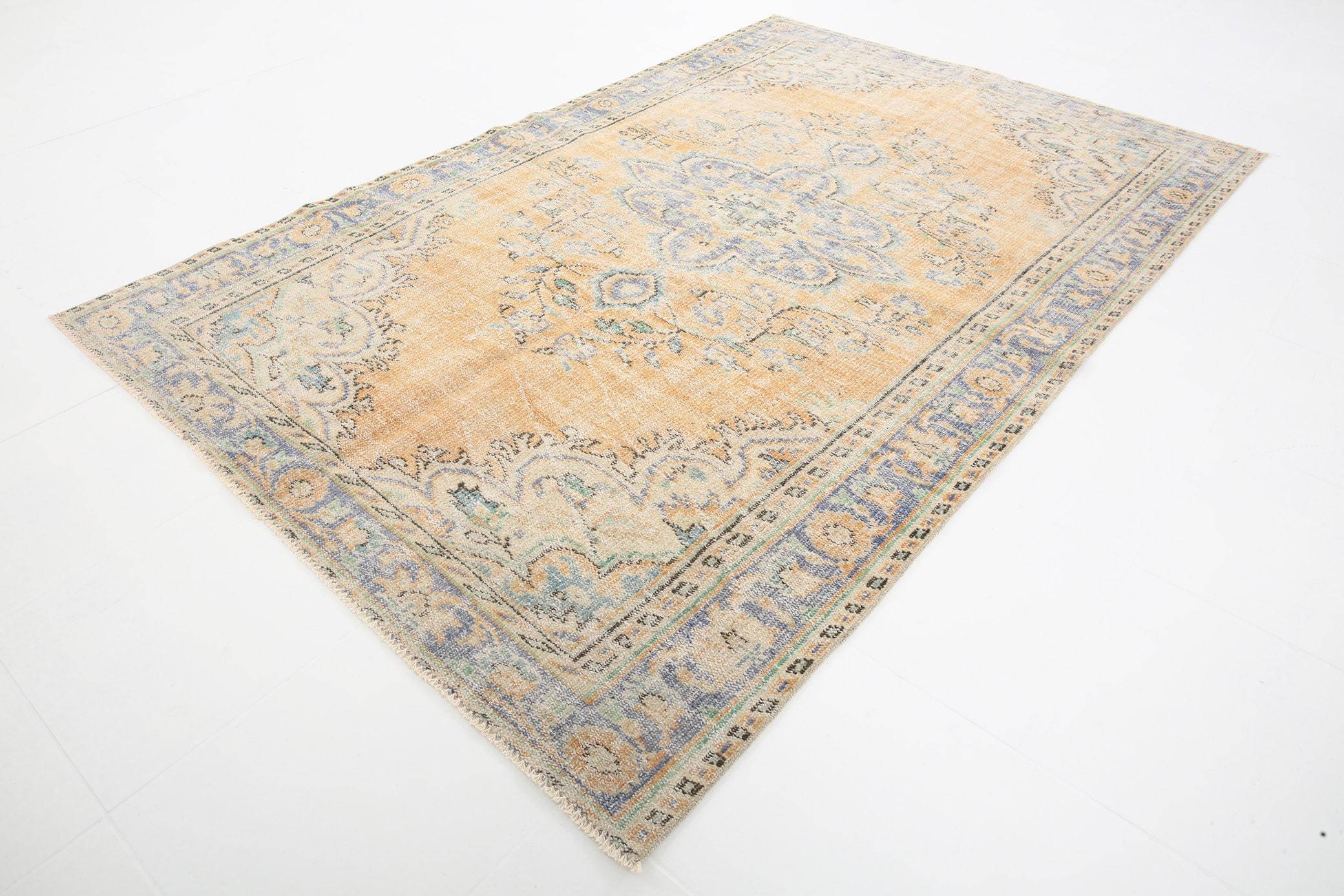 5' x 8' Yellow-Gold Turkish Vintage Rug  |  RugReform