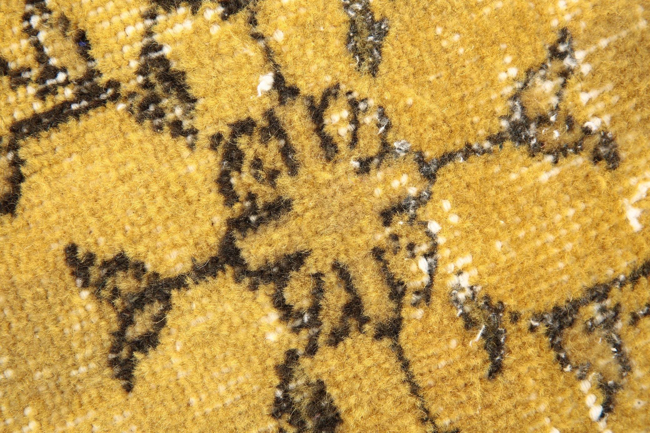 7' x 10' Vintage rug, Cotton Vintage rug, Dorm Vintage rug, Floral Vintage rug, Kids Vintage rug, Kitchen-Dining Vintage rug, Living Room Vintage rug, Office Vintage rug, Overdyed Vintage rug, Vintage Vintage rug, Wool, Yellow-Gold Vintage rug, Vintage rug