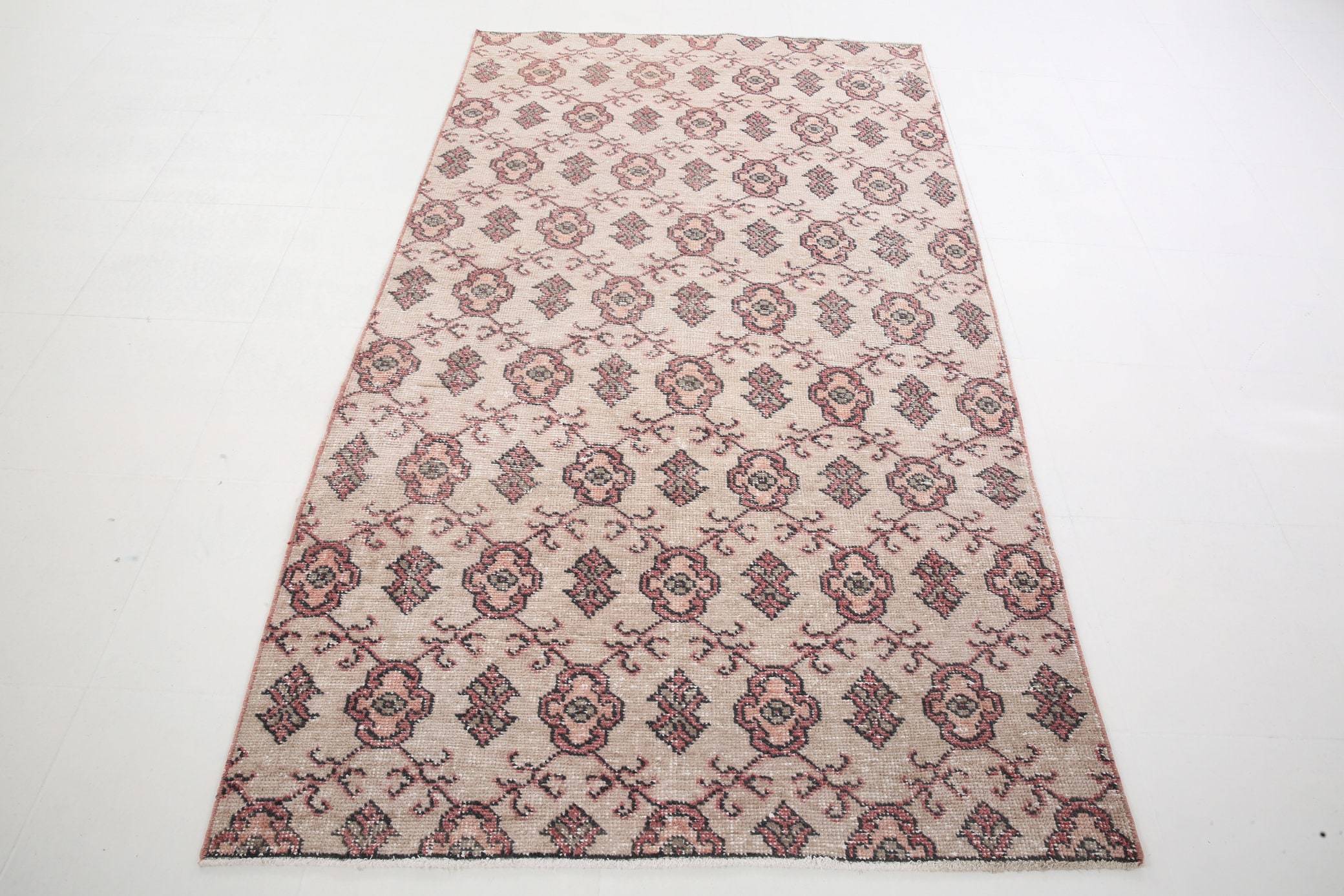 4' x 7' Vintage rug, Cotton Vintage rug, Dorm Vintage rug, Kids Vintage rug, Kitchen-Dining Vintage rug, Living Room Vintage rug, Office Vintage rug, Red Vintage rug, Retro Vintage rug, Southwestern Vintage rug, Vintage, Wool Vintage rug, Vintage rug