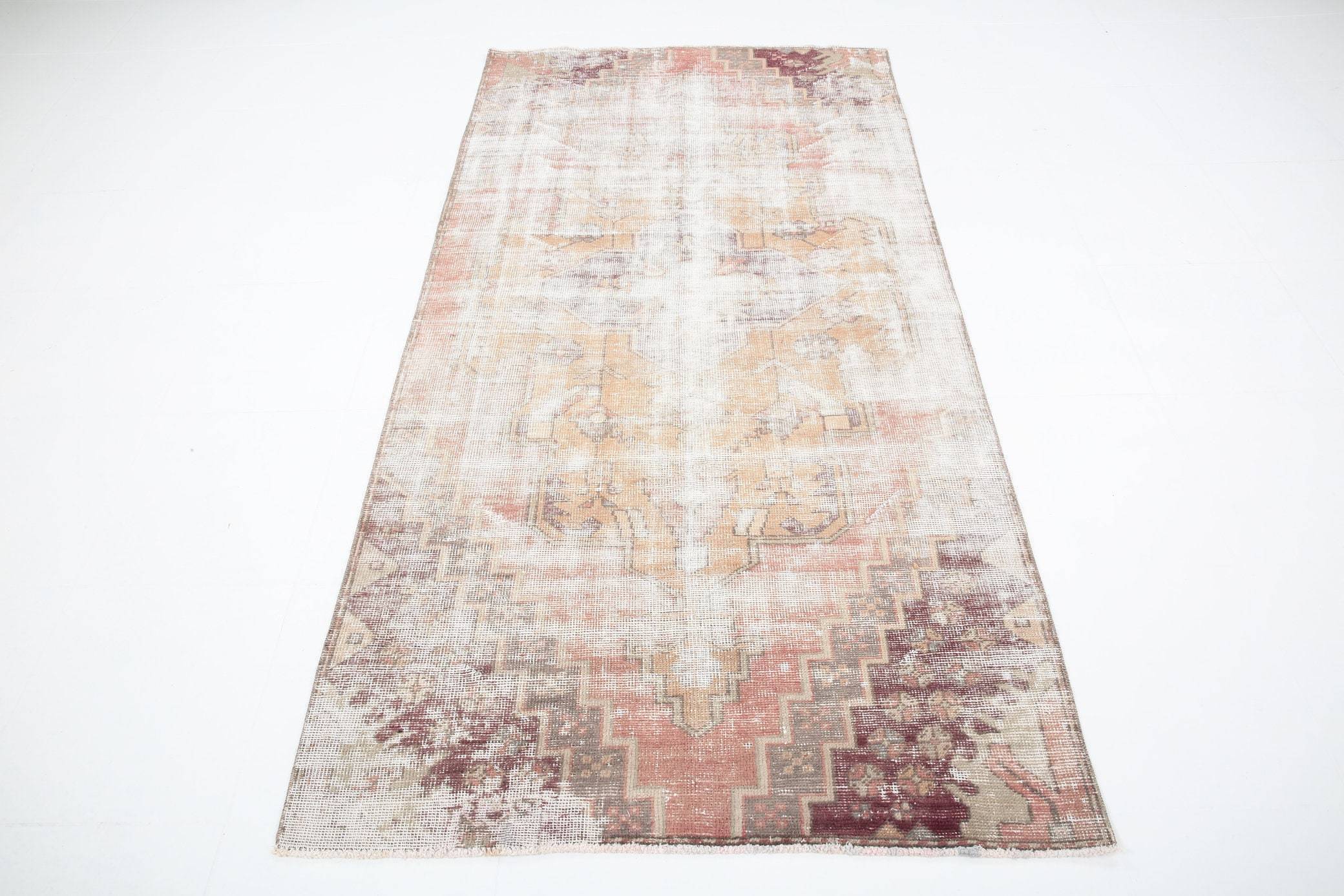 3' x 7' Tan-Ivory Turkish Vintage Rug  |  RugReform