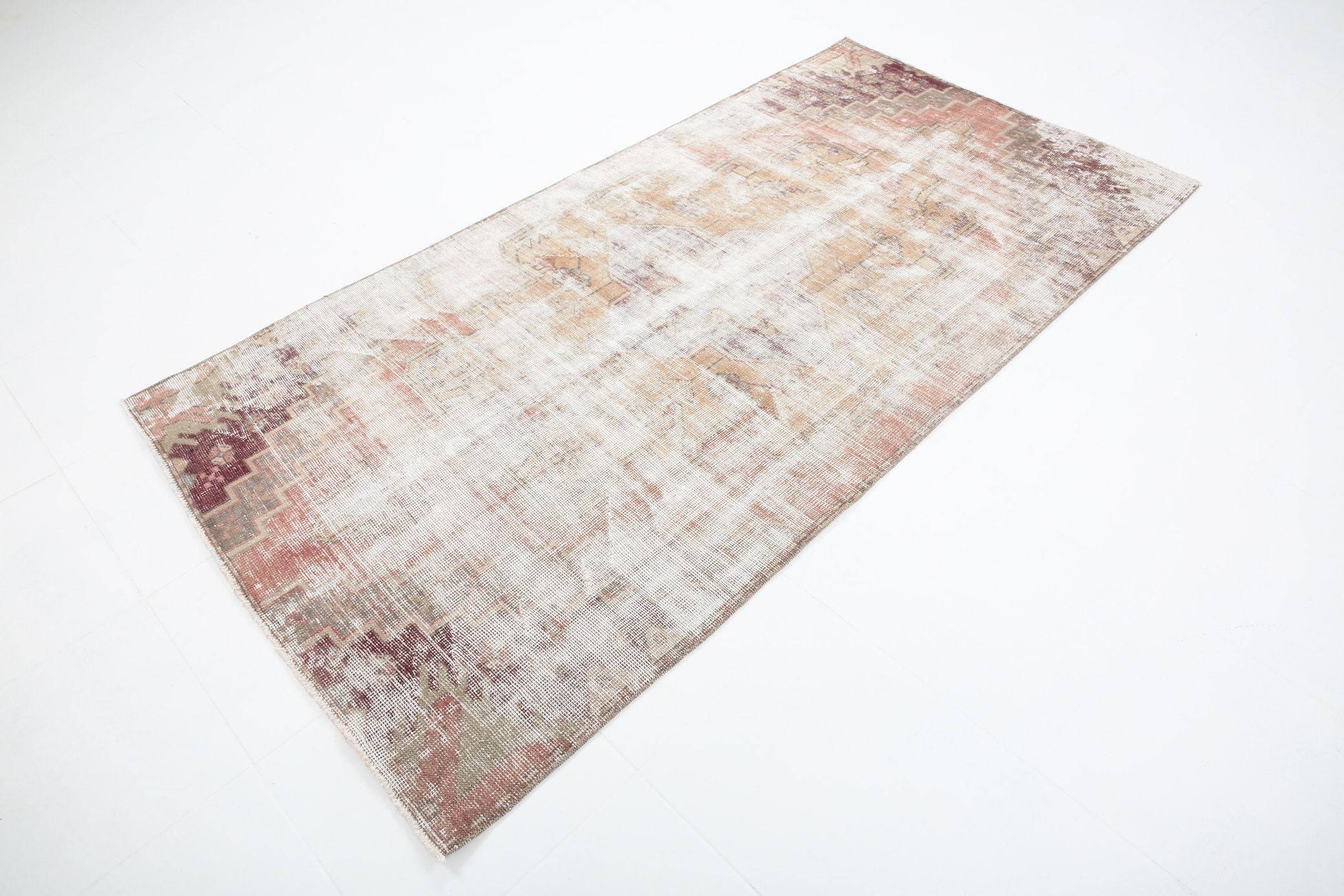 3' x 7' Tan-Ivory Turkish Vintage Rug  |  RugReform