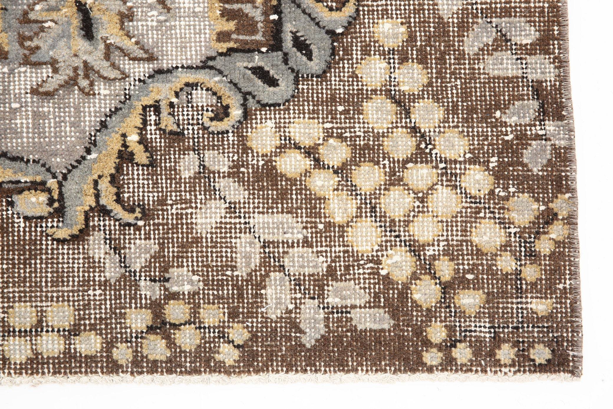 6' x 10' Brown Turkish Vintage Rug  |  RugReform