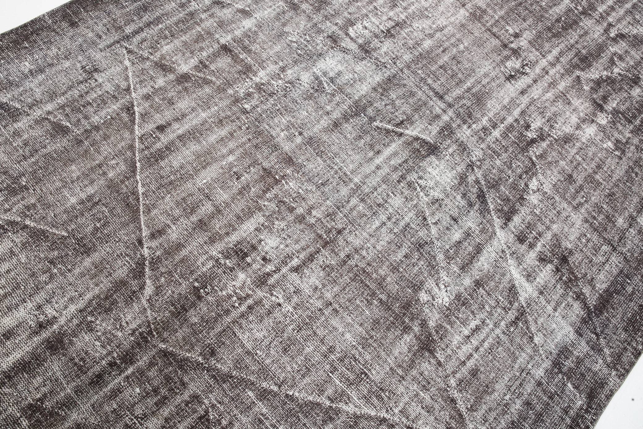 7' x 10' Black-Gray Turkish Vintage Rug  |  RugReform