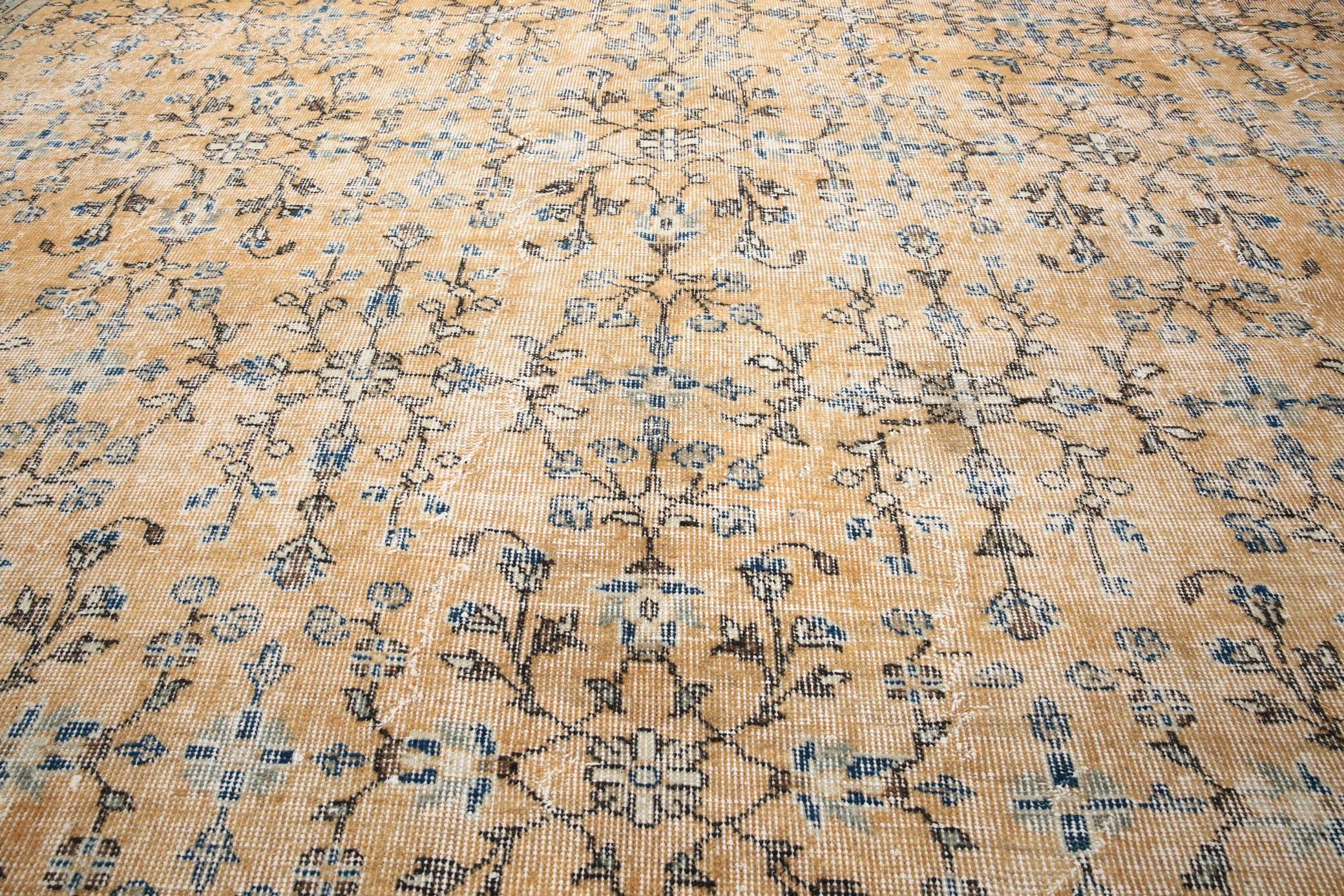 7' x 11' Blue Turkish Vintage Rug  |  RugReform
