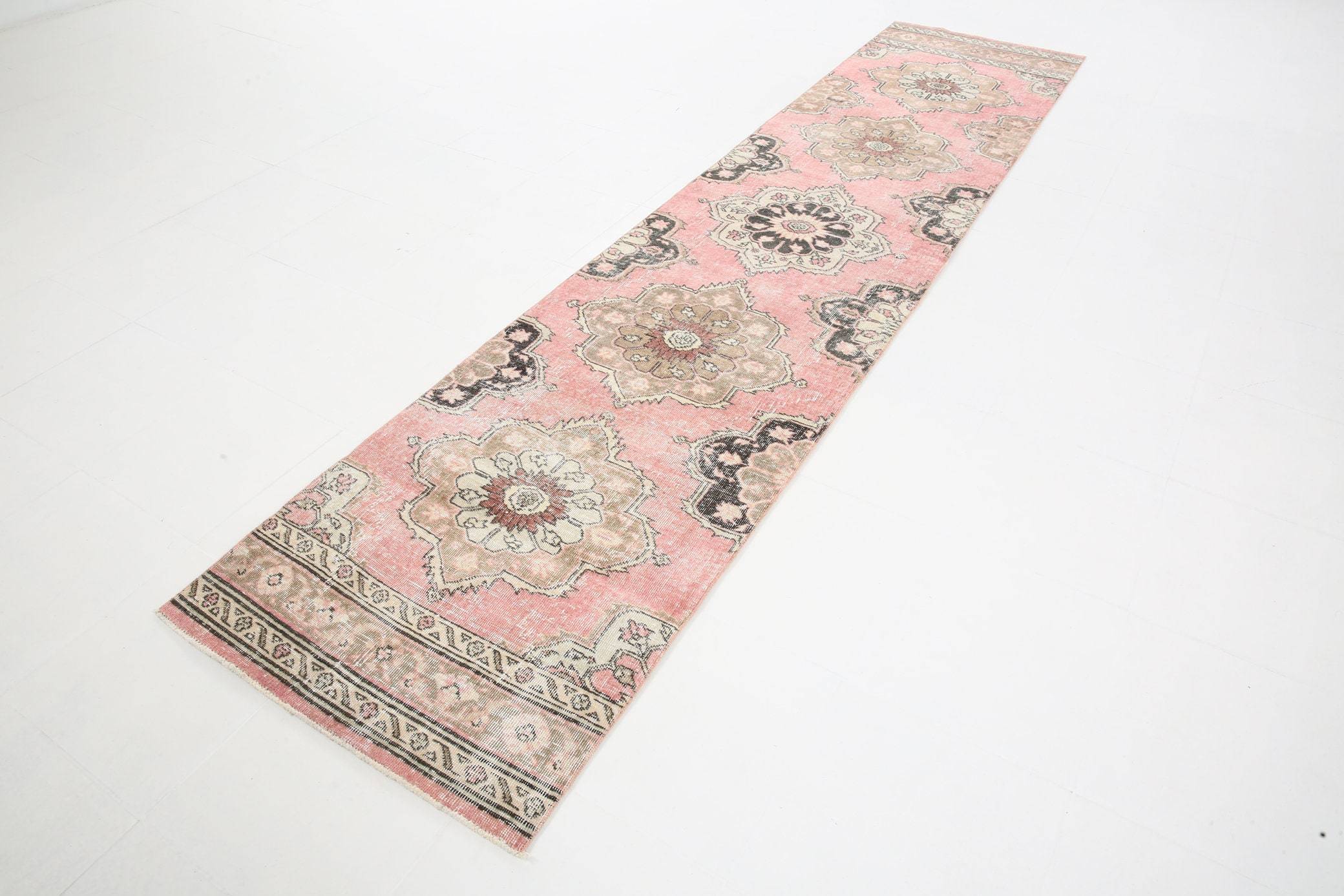 2' x 12' Vintage rug, Bedroom Vintage rug, Cotton Vintage rug, Entryway-Hallway Vintage rug, Kitchen-Dining Vintage rug, Living Room Vintage rug, Office Vintage rug, Pink Vintage rug, Retro Vintage rug, Southwestern Vintage rug, Vintage Runner, Wool Vintage rug, Vintage rug