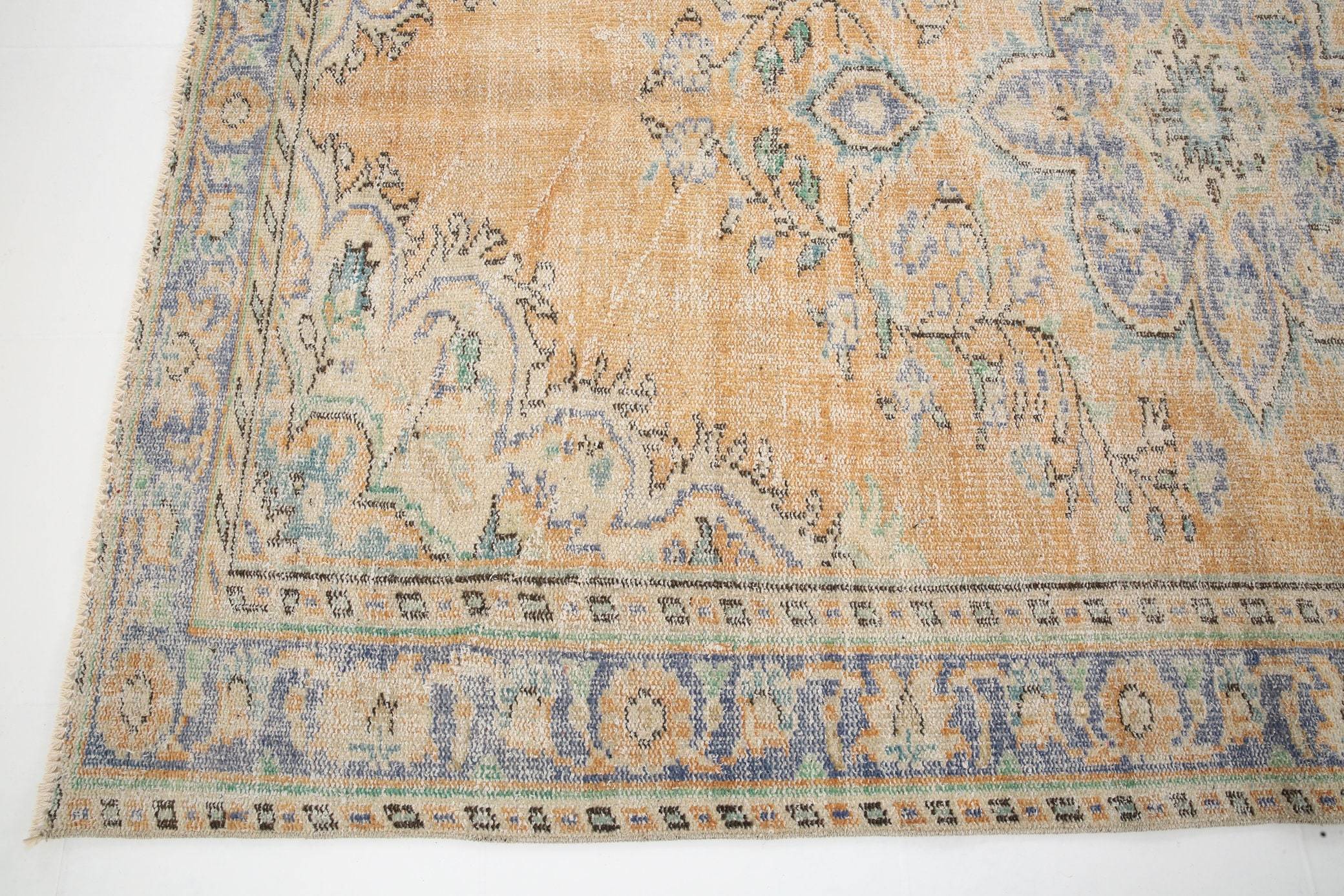 5' x 8' Yellow-Gold Turkish Vintage Rug  |  RugReform