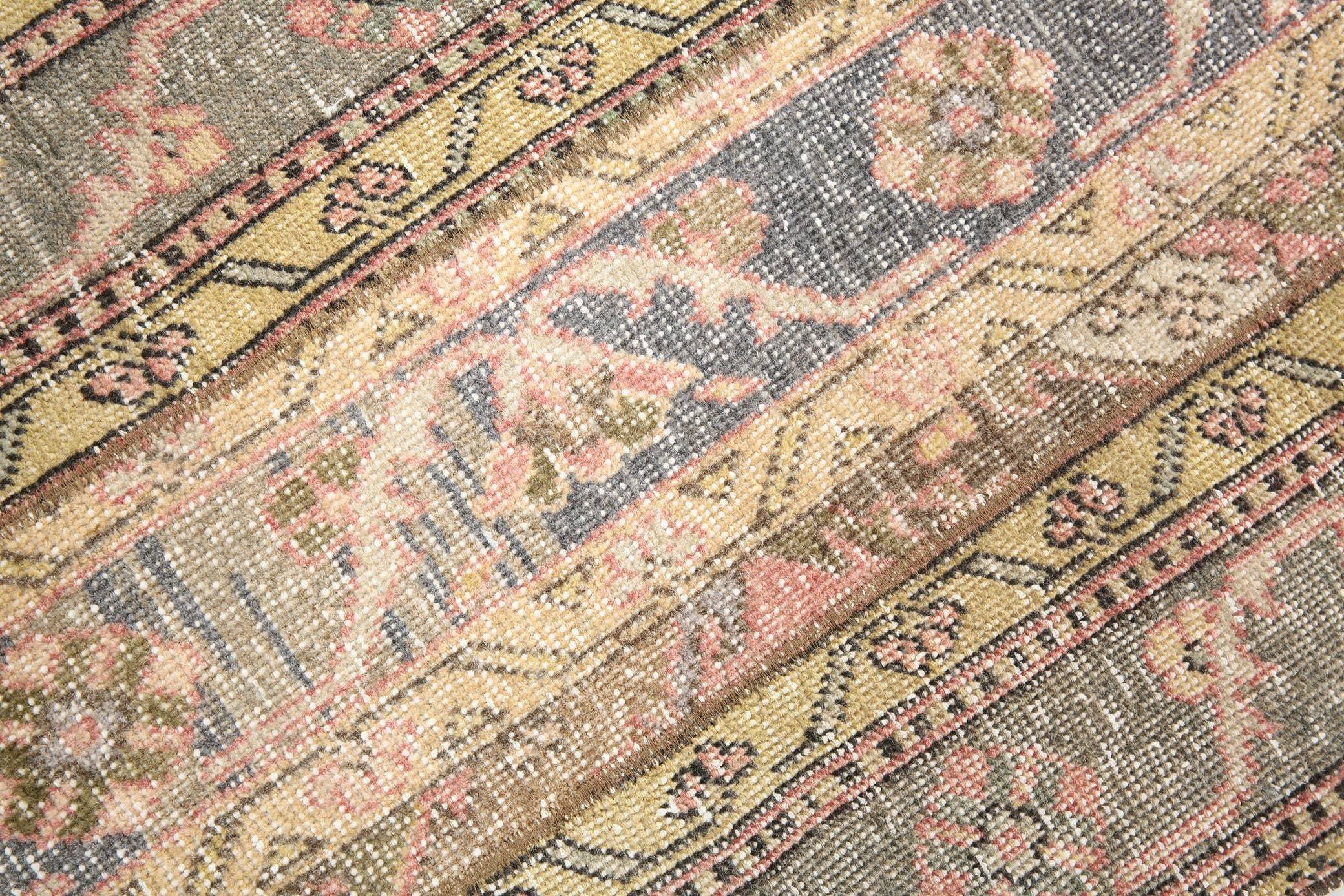 2' x 8' Yellow-Gold Turkish Vintage Runner Rug  |  RugReform