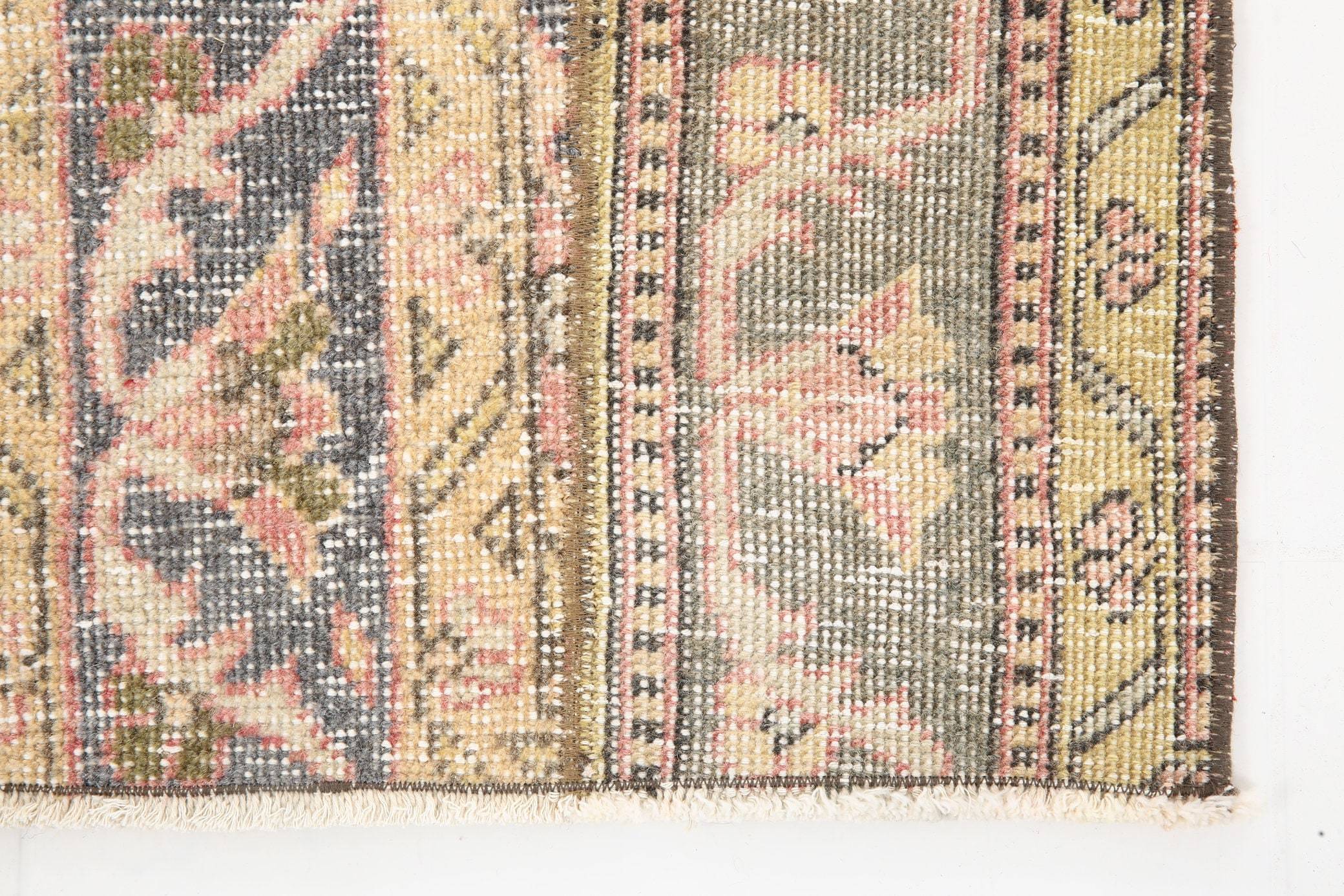 2' x 8' Yellow-Gold Turkish Vintage Runner Rug  |  RugReform