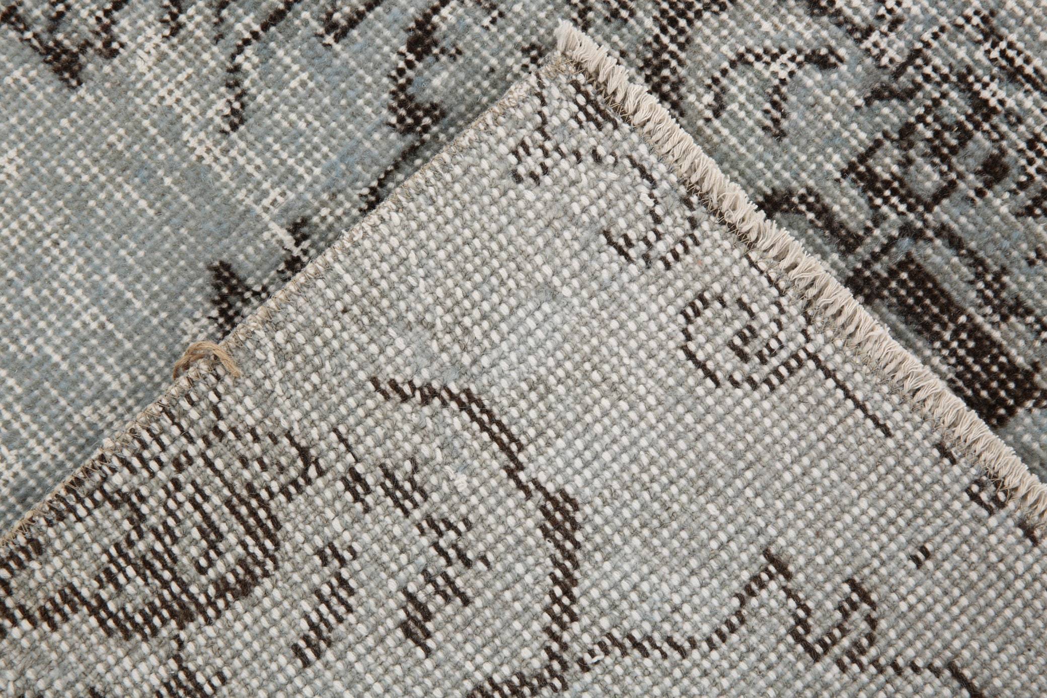 2' x 2' Black-Gray Turkish Vintage Runner Rug  |  RugReform