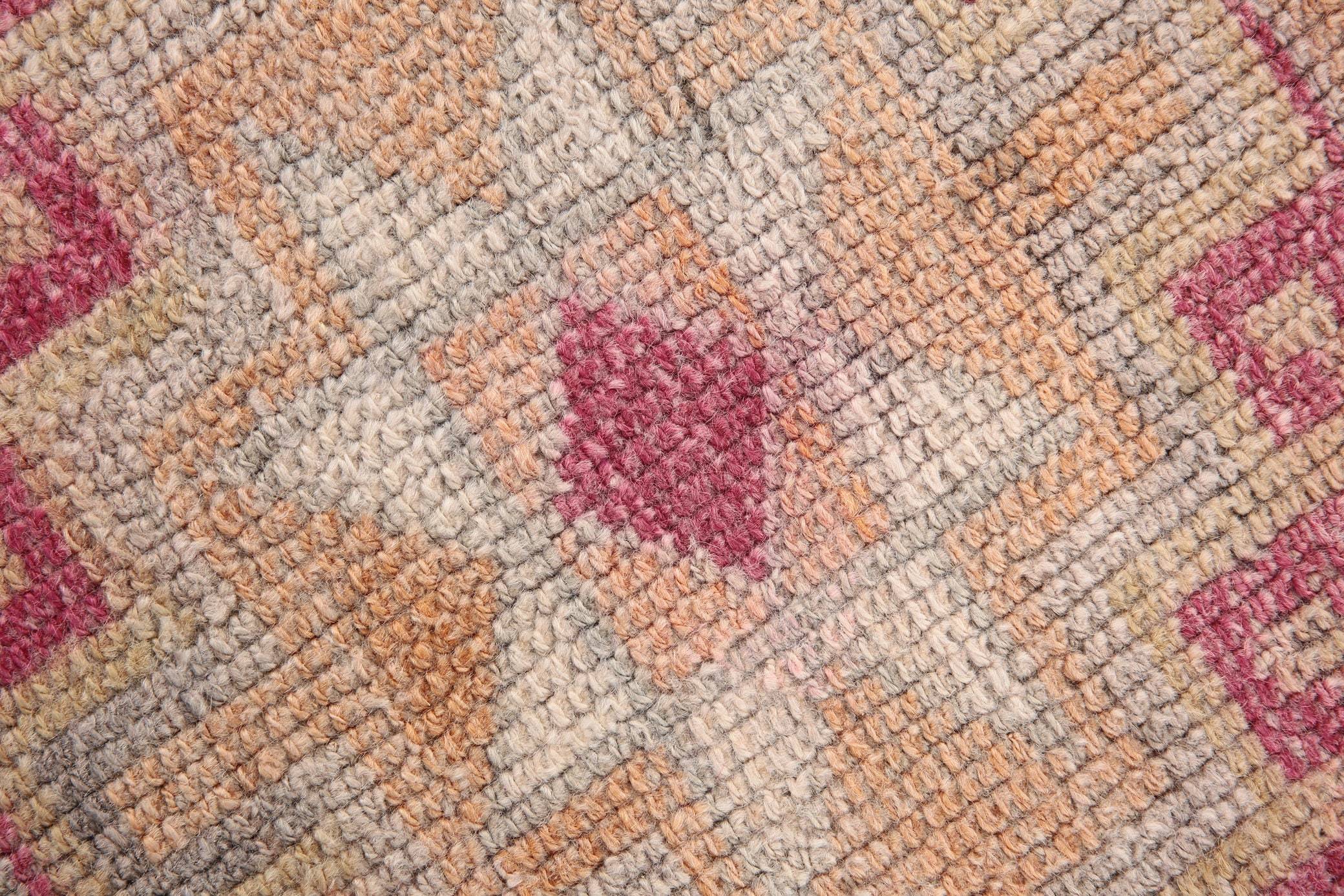 2' x 12' Pink Turkish Vintage Herki Rug  |  RugReform