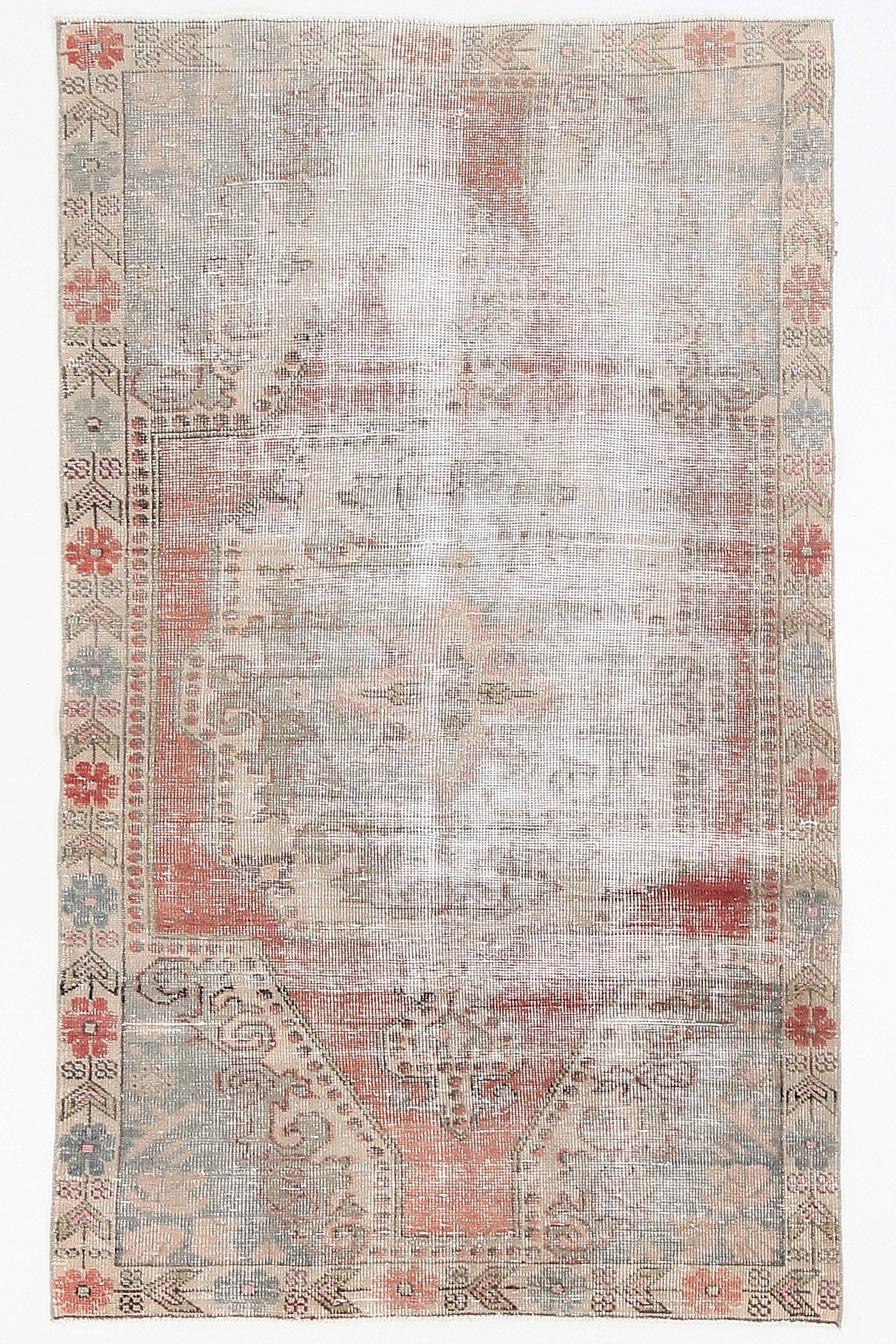 4' x 7' Vintage rug, Bathroom Vintage rug, Bedroom Vintage rug, Cotton Vintage rug, Distressed Vintage rug, Laundry Vintage rug, Living Room Vintage rug, Nursery Vintage rug, Red Vintage rug, Solid Vintage rug, Vintage, Wool Vintage rug, Vintage rug