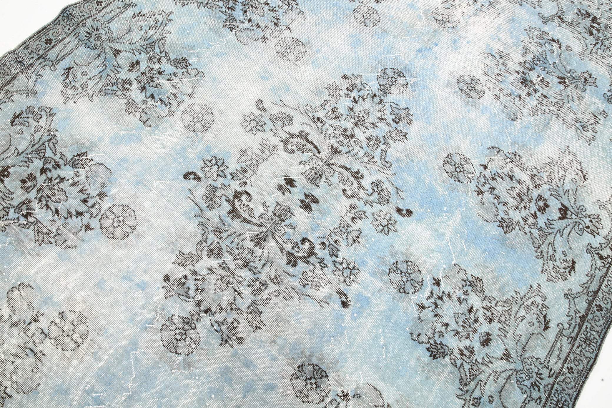 7' x 10' Vintage rug, Blue Vintage rug, Cotton Vintage rug, Dorm Vintage rug, Kids Vintage rug, Kitchen-Dining Vintage rug, Living Room Vintage rug, Office Vintage rug, Plants-Trees Vintage rug, Retro Vintage rug, Vintage, Wool Vintage rug, Vintage rug