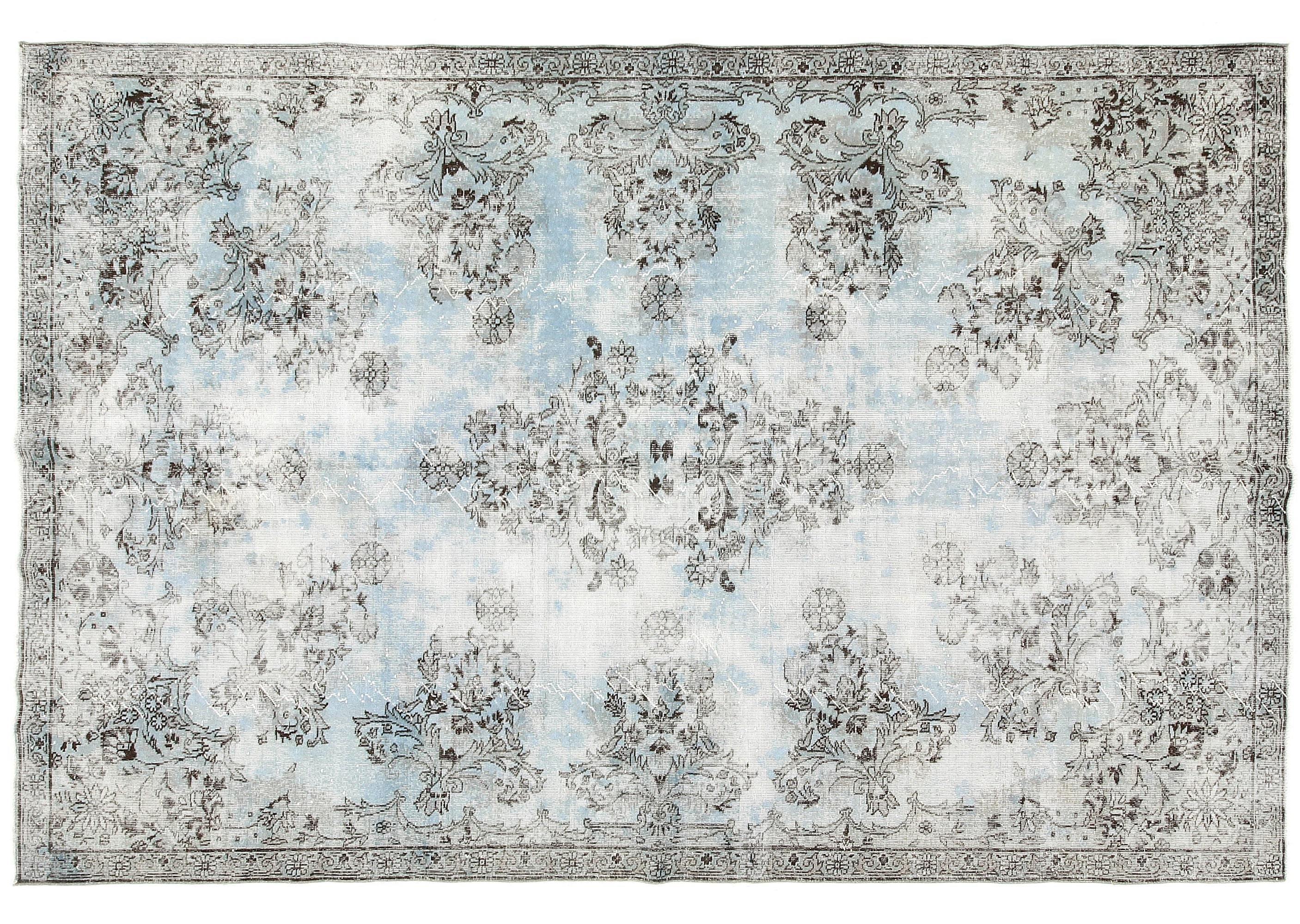 7' x 10' Vintage rug, Blue Vintage rug, Cotton Vintage rug, Dorm Vintage rug, Kids Vintage rug, Kitchen-Dining Vintage rug, Living Room Vintage rug, Office Vintage rug, Plants-Trees Vintage rug, Retro Vintage rug, Vintage, Wool Vintage rug, Vintage rug