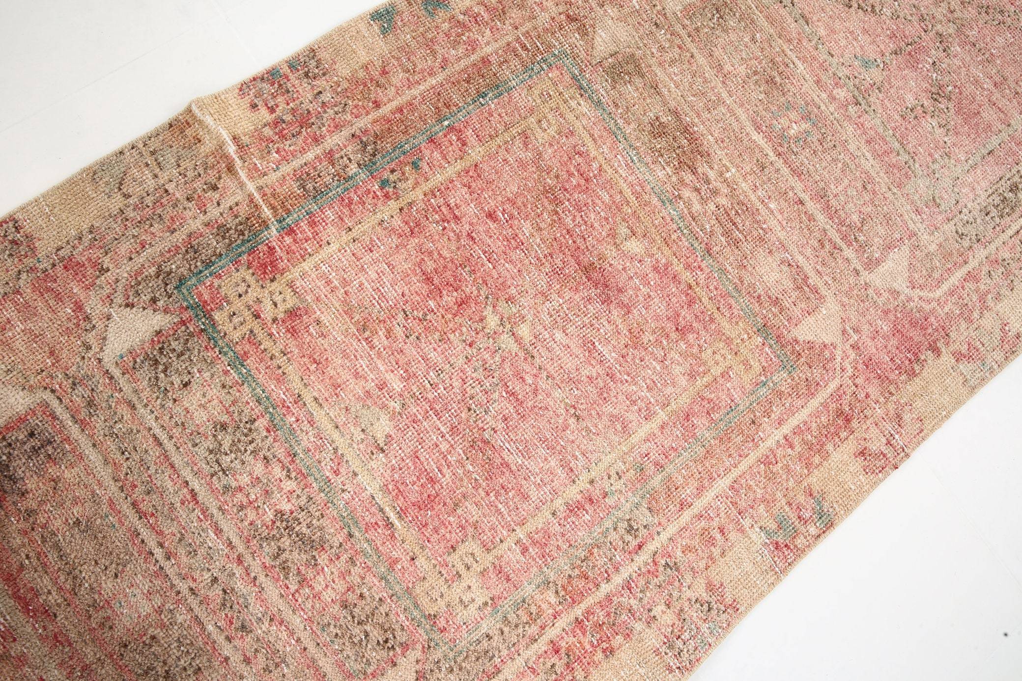 2' x 11' Vintage rug, Bedroom Vintage rug, Cotton Vintage rug, Distressed Vintage rug, Entryway-Hallway Vintage rug, Kitchen-Dining Vintage rug, Living Room Vintage rug, Office Vintage rug, Red Vintage rug, Southwestern Vintage rug, Vintage Runner, Wool Vintage rug, Vintage rug
