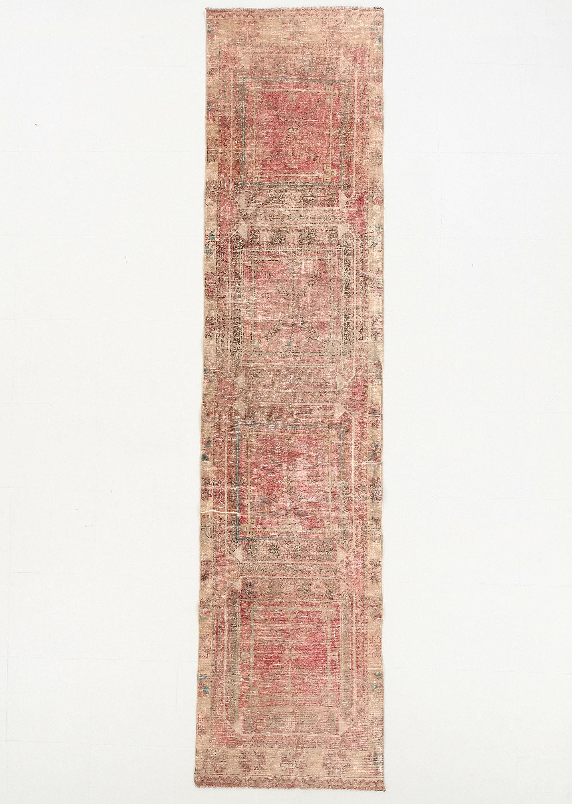 2' x 11' Vintage rug, Bedroom Vintage rug, Cotton Vintage rug, Distressed Vintage rug, Entryway-Hallway Vintage rug, Kitchen-Dining Vintage rug, Living Room Vintage rug, Office Vintage rug, Red Vintage rug, Southwestern Vintage rug, Vintage Runner, Wool Vintage rug, Vintage rug