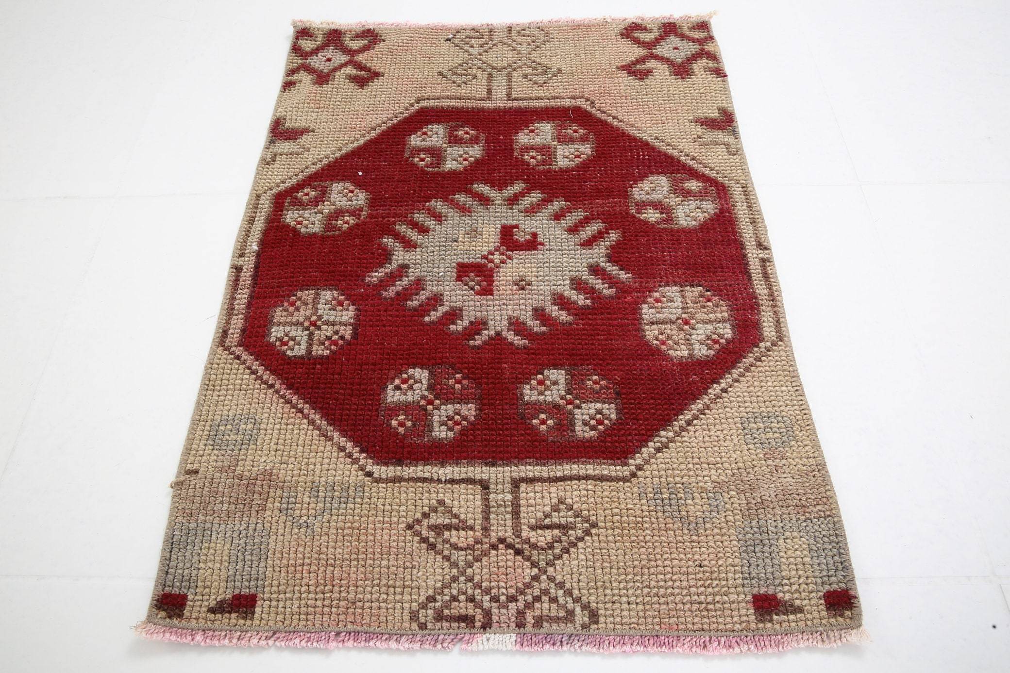 1' x 2' Vintage rug, Bathroom Vintage rug, Bedroom Vintage rug, Cotton Vintage rug, Dorm Vintage rug, Office Vintage rug, Patio-Outdoor Vintage rug, Red Vintage rug, Retro Vintage rug, Southwestern Vintage rug, Vintage Runner, Wool Vintage rug, Vintage rug