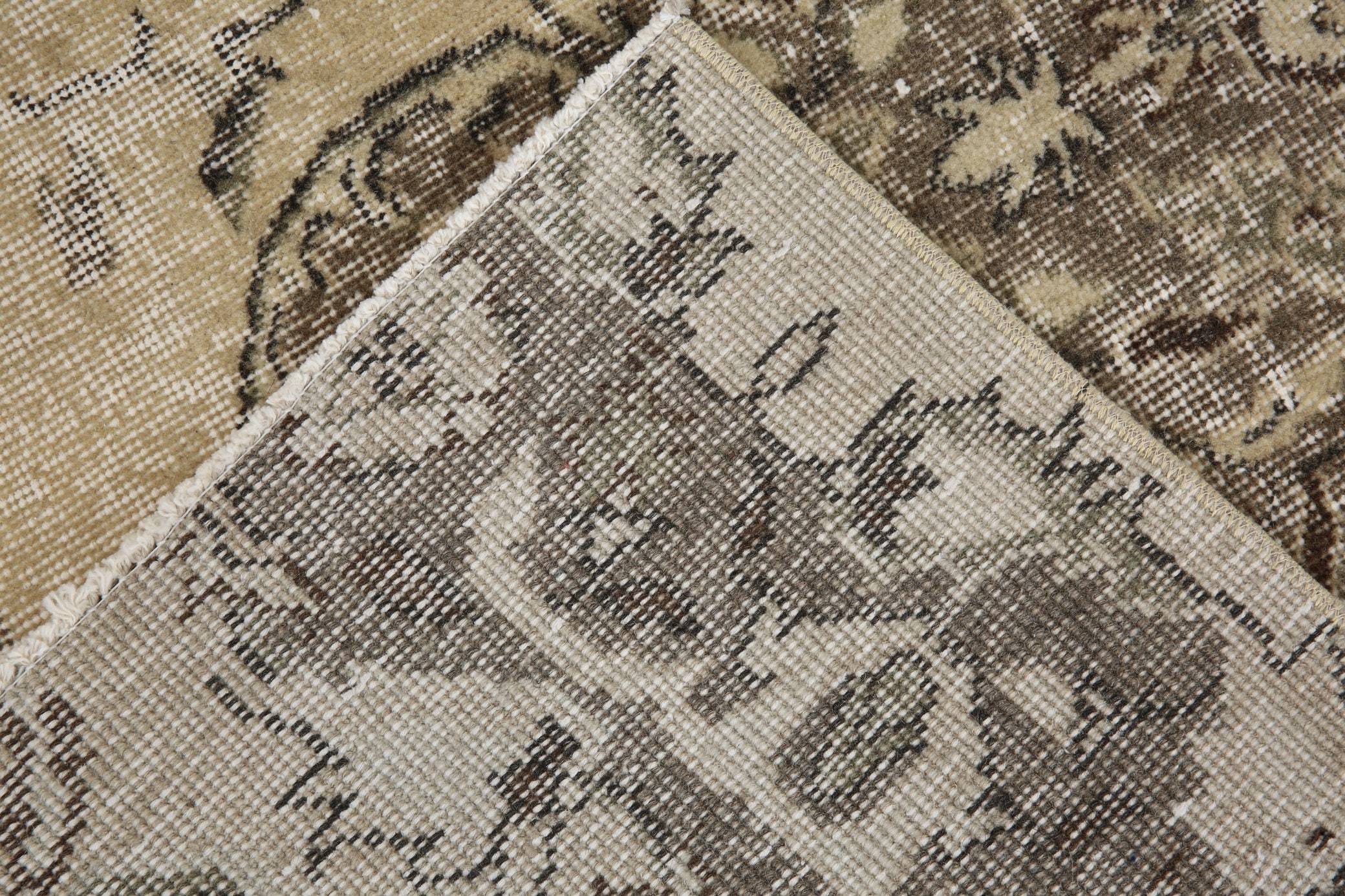 5' x 6' Vintage rug, Brown Vintage rug, Cotton Vintage rug, Dorm Vintage rug, Floral Vintage rug, Living Room Vintage rug, Nursery Vintage rug, Office Vintage rug, Rustic-Primitive Vintage rug, Vintage, Wool Vintage rug, Vintage rug
