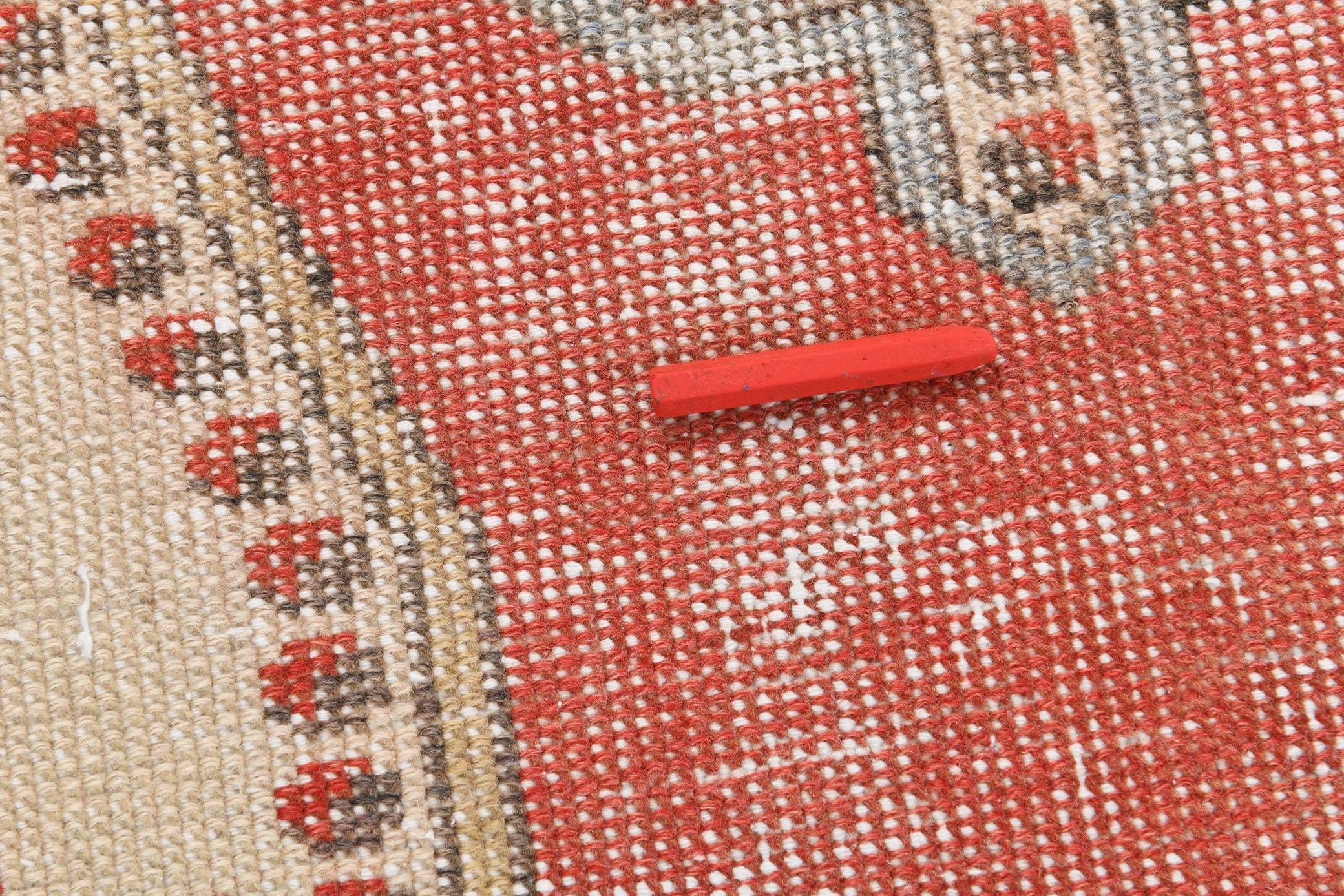 4' x 7' Vintage rug, Dorm Vintage rug, Kitchen-Dining Vintage rug, Living Room Vintage rug, Nursery Vintage rug, Office Vintage rug, Red Vintage rug, Retro Vintage rug, Southwestern Vintage rug, Vintage Oushak, Wool Vintage rug, Vintage rug