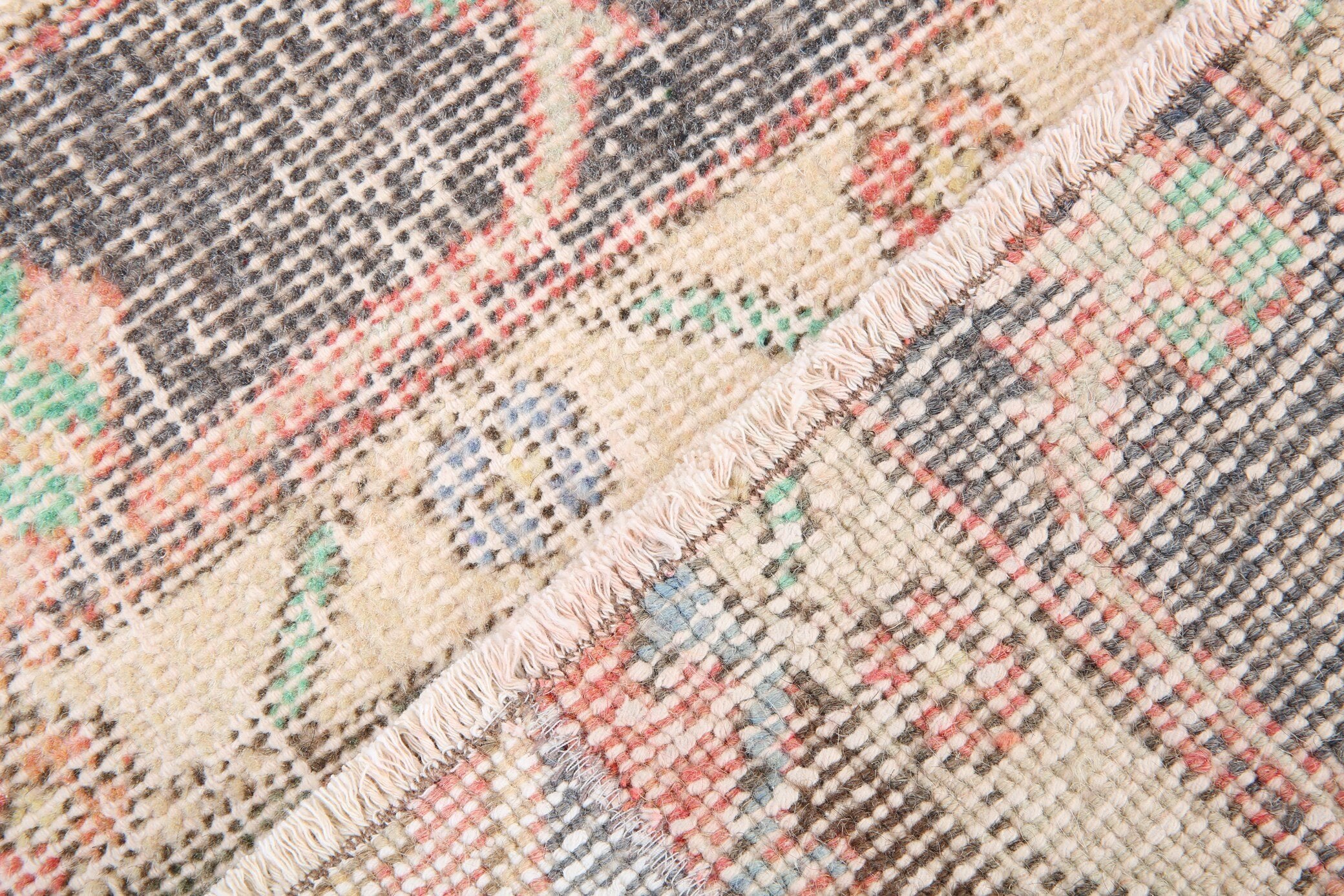 2' x 11' Vintage rug, Blue Vintage rug, Cotton Vintage rug, Distressed Vintage rug, Dorm Vintage rug, Entryway-Hallway Vintage rug, Kitchen-Dining Vintage rug, Living Room Vintage rug, Office Vintage rug, Patchwork Vintage rug, Vintage Runner, Wool Vintage rug, Vintage rug