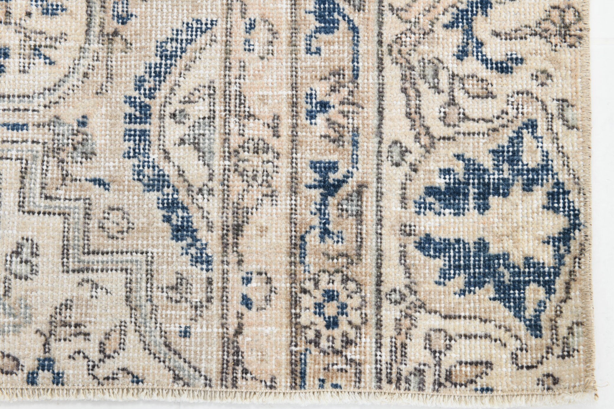 2' x 3' Blue Turkish Vintage Runner Rug  |  RugReform