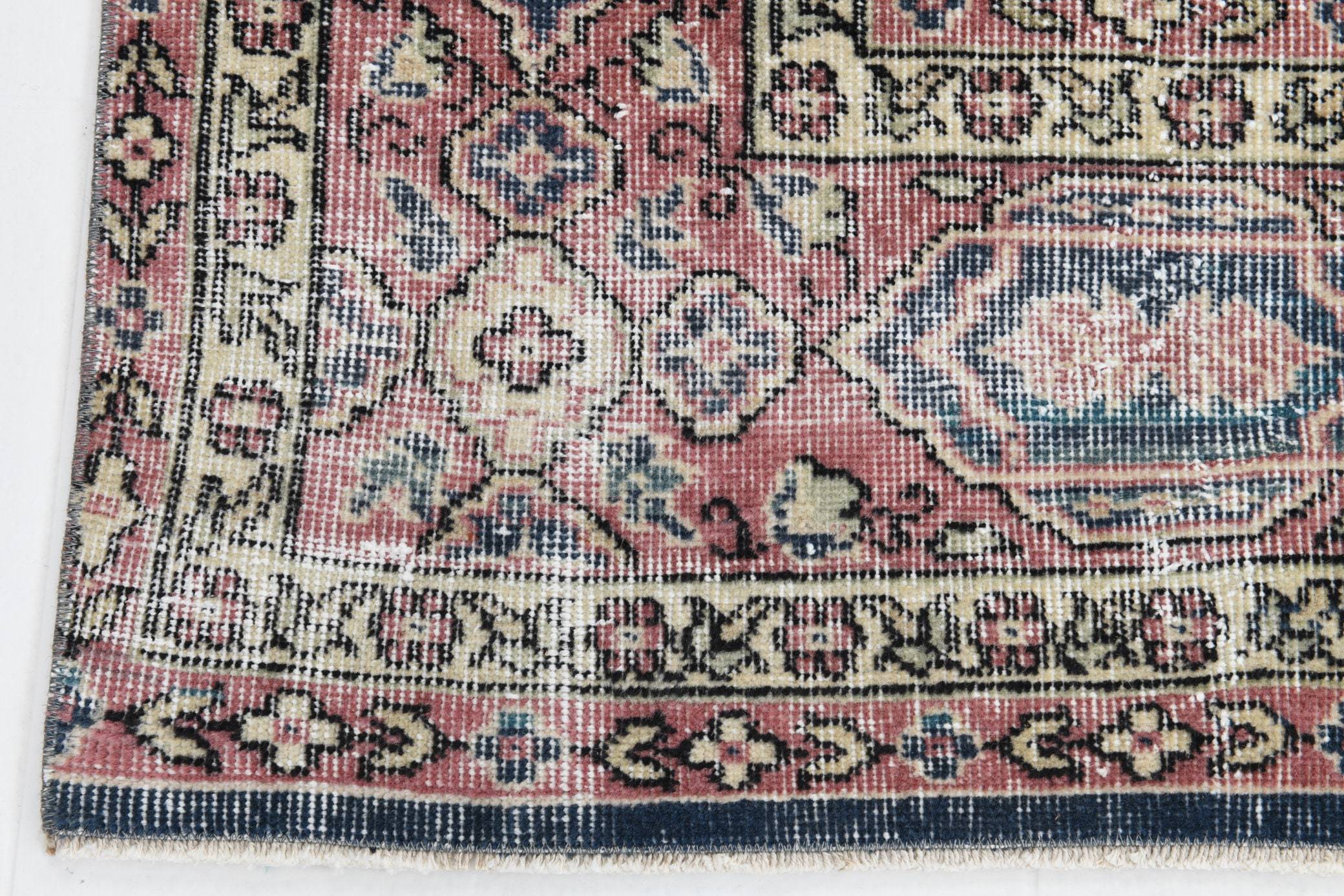 2' x 7' Blue Turkish Vintage Runner Rug  |  RugReform