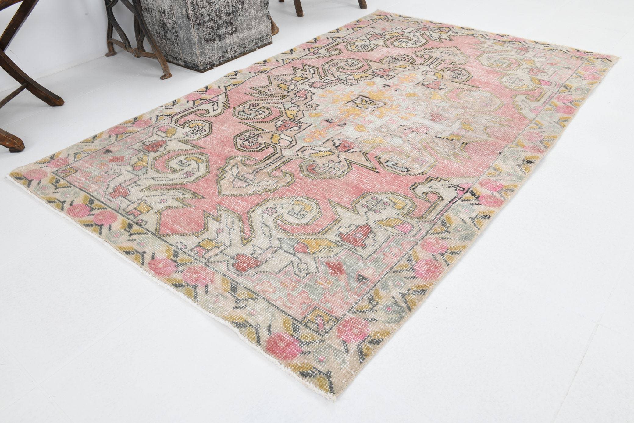 4' x 6' Pink Turkish Vintage Rug  |  RugReform