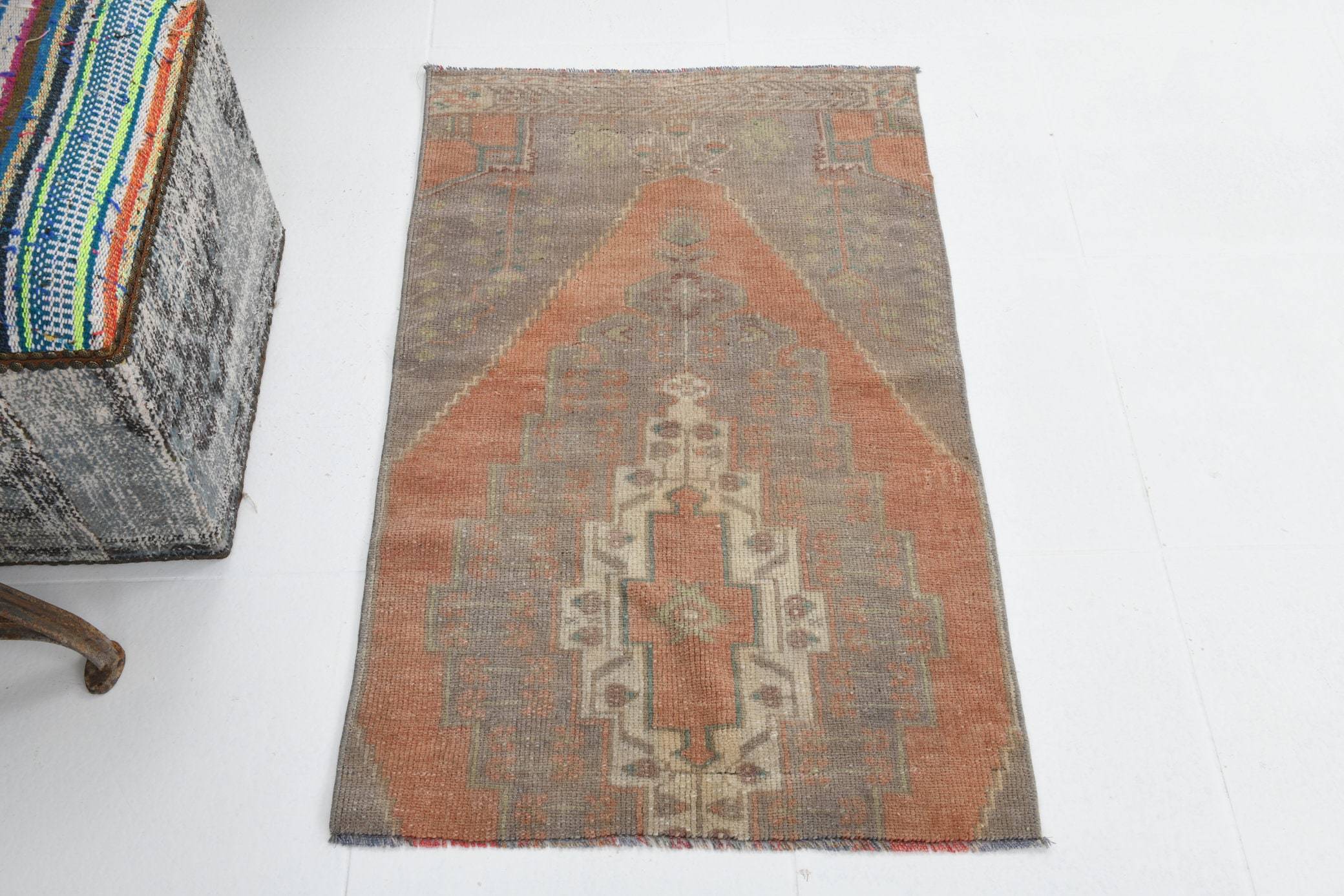 2' x 3' Multi Color Turkish Vintage Runner Rug  |  RugReform