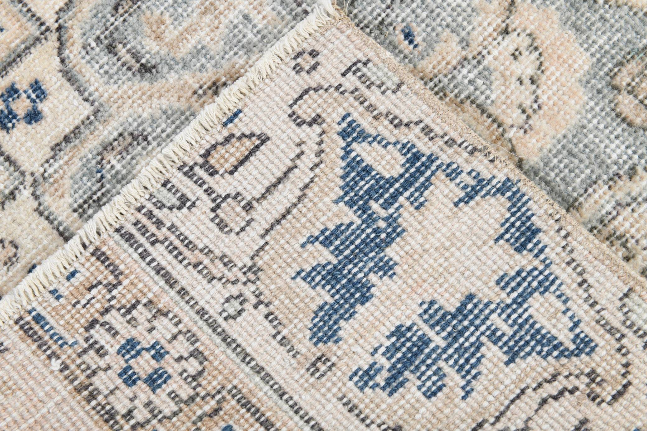 2' x 3' Blue Turkish Vintage Runner Rug  |  RugReform