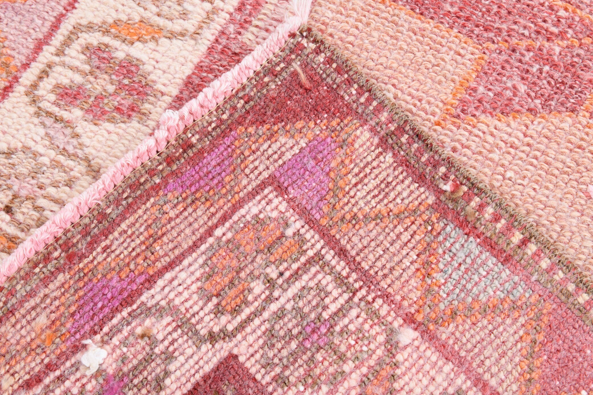 2' x 12' Vintage rug, Bedroom Vintage rug, Bohemian-Eclectic Vintage rug, Cotton Vintage rug, Entryway-Hallway Vintage rug, Geometric Vintage rug, Kitchen-Dining Vintage rug, Laundry Vintage rug, Office Vintage rug, Red Vintage rug, Vintage Herki, Wool Vintage rug, Vintage rug