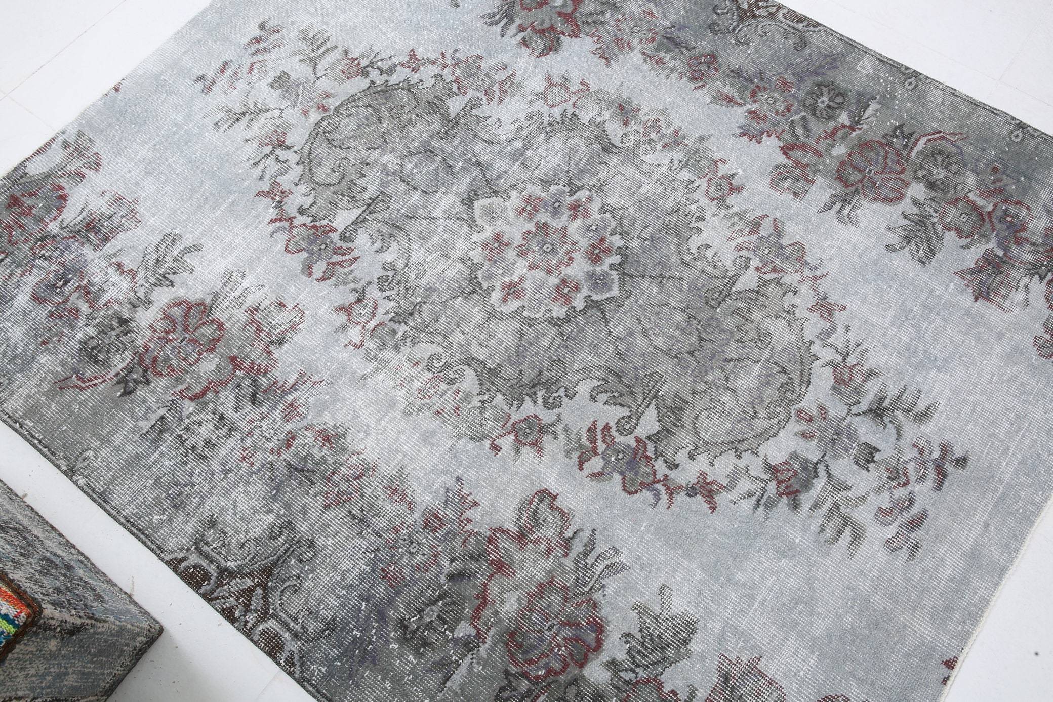 5' x 6' Black-Gray Turkish Vintage Rug  |  RugReform