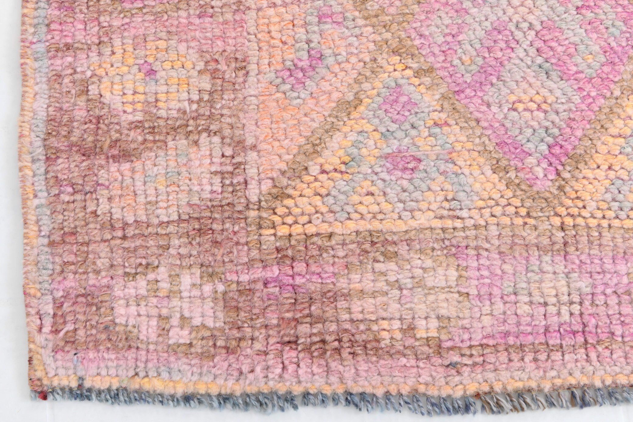 2' x 12' Vintage rug, Cotton Vintage rug, Entryway-Hallway Vintage rug, Ikat Vintage rug, Kitchen-Dining Vintage rug, Laundry Vintage rug, Living Room Vintage rug, Office Vintage rug, Pink Vintage rug, Scandinavian Vintage rug, Vintage Herki, Wool Vintage rug, Vintage rug
