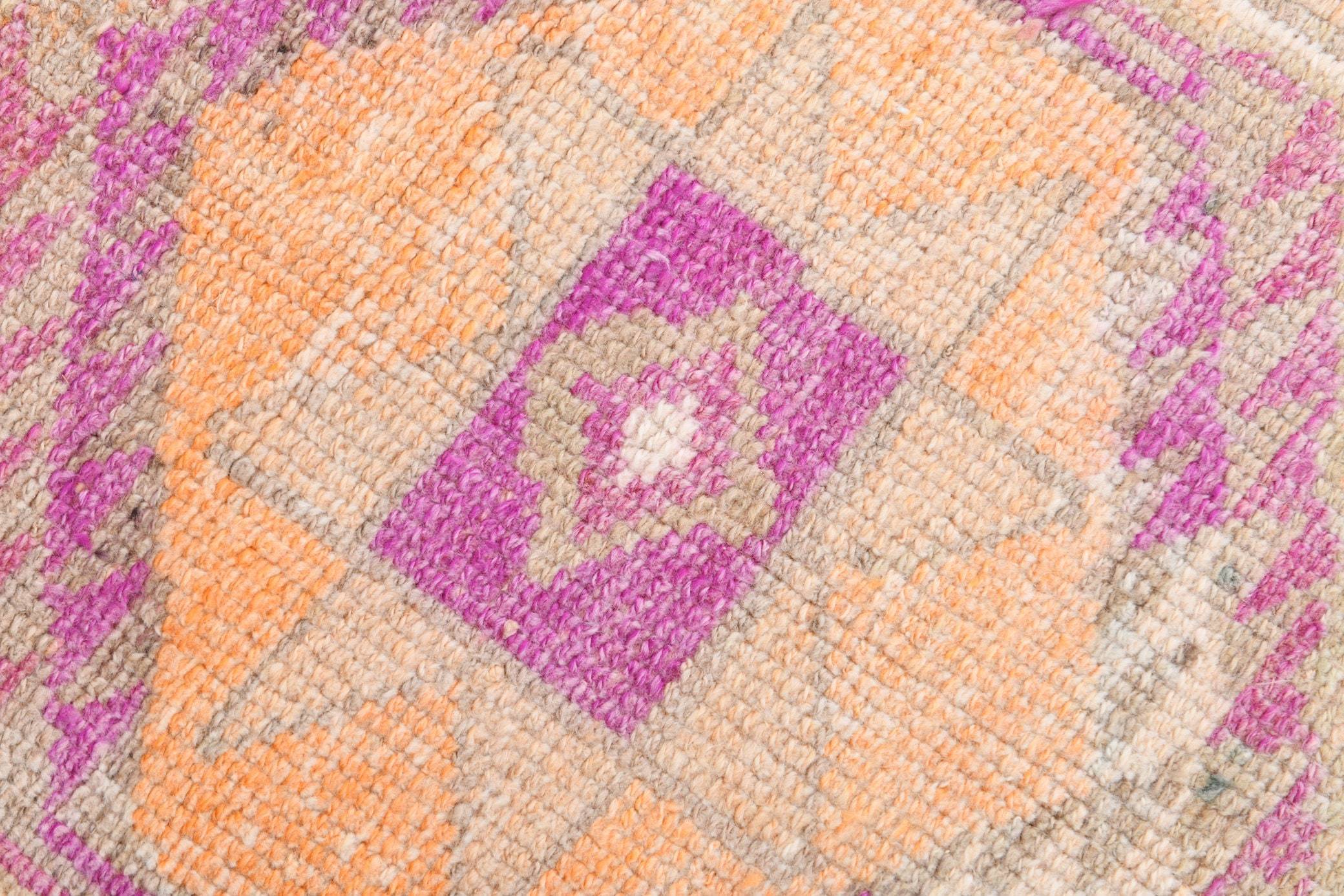 2' x 11' Vintage rug, Cotton Vintage rug, Distressed Vintage rug, Dorm Vintage rug, Entryway-Hallway Vintage rug, Kitchen-Dining Vintage rug, Living Room Vintage rug, Office Vintage rug, Oriental Vintage rug, Pink Vintage rug, Vintage Herki, Wool Vintage rug, Vintage rug